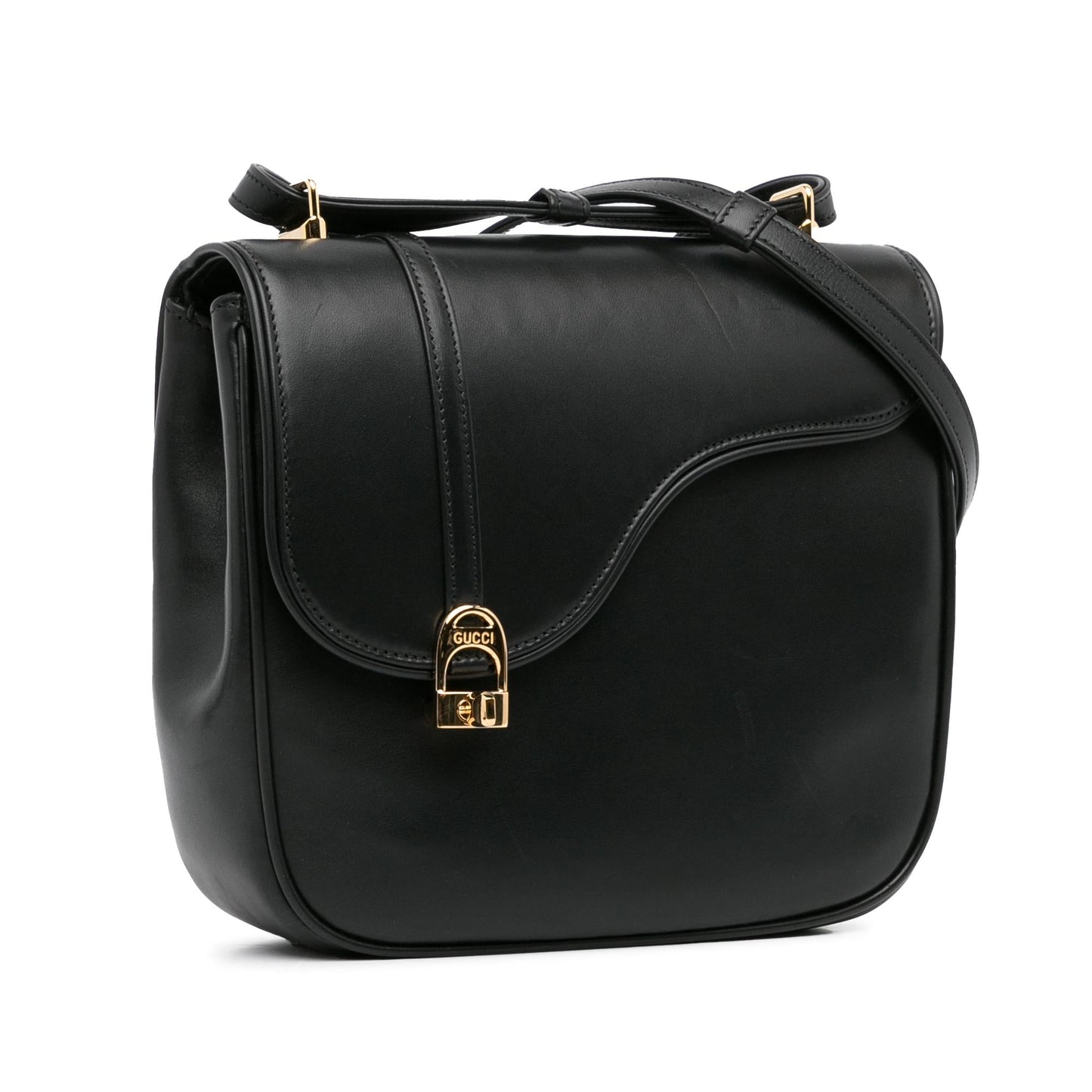 Gucci Leather Equestrian Crossbody (SHG-XQWEN9)