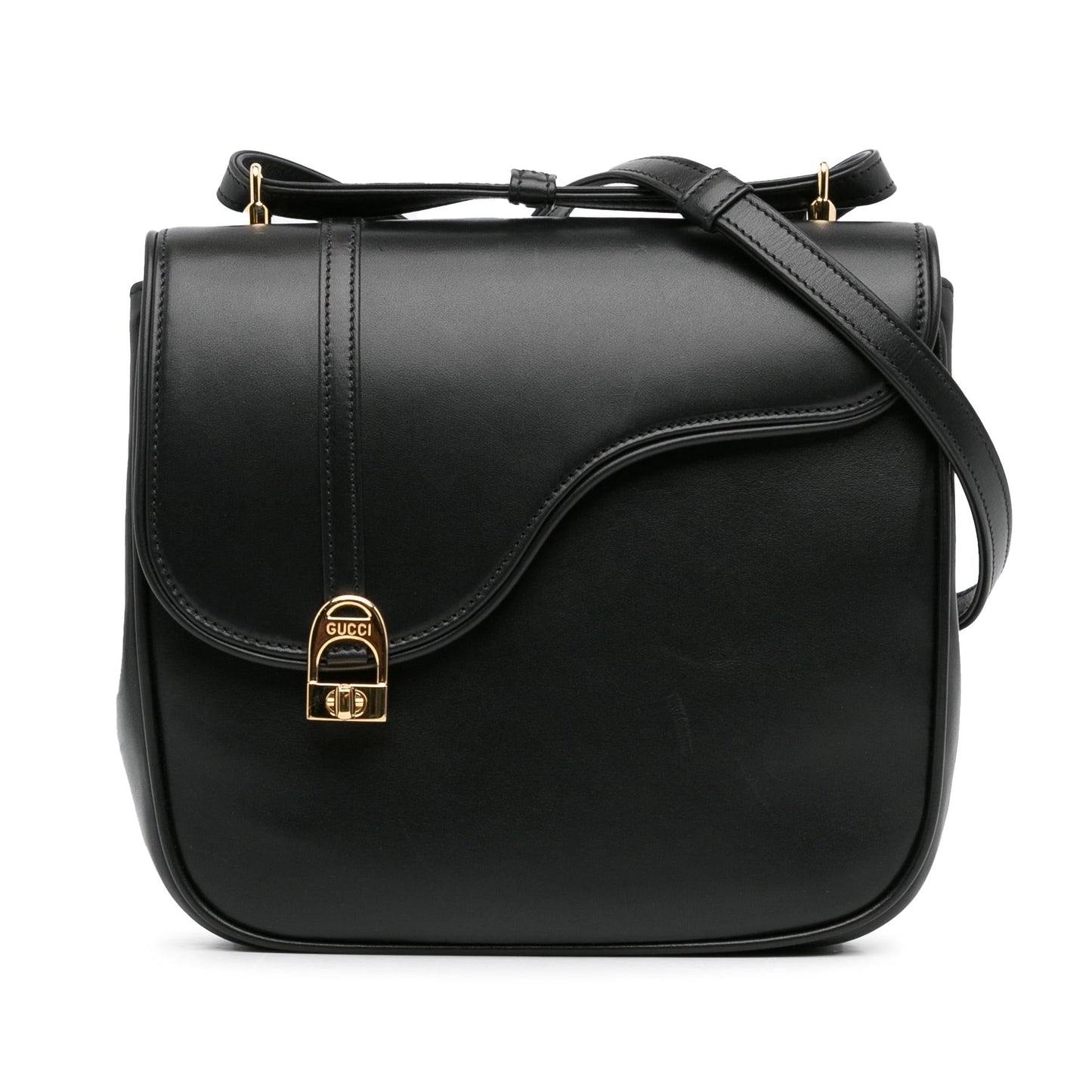 Gucci Leather Equestrian Crossbody (SHG-mxa1tl)