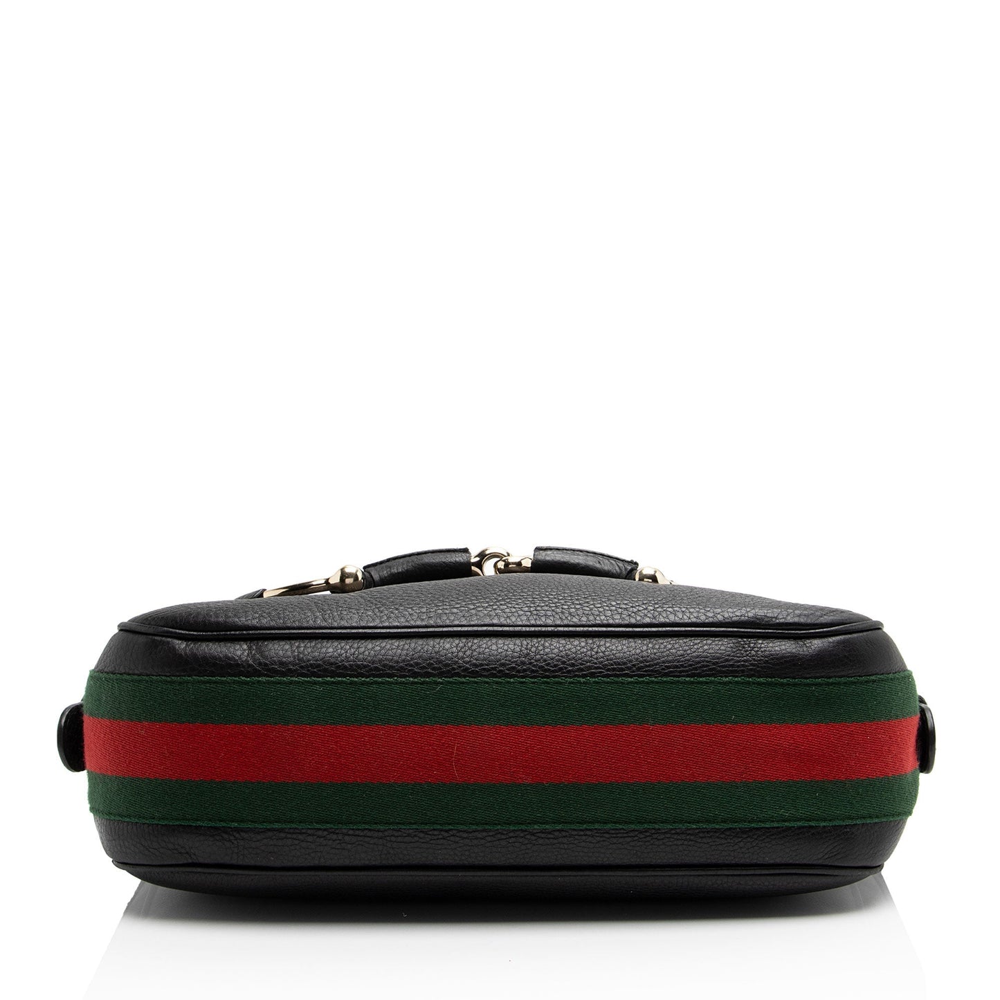 Gucci Leather Web Heritage Horsebit Large Hobo (SHF-yRvuke)