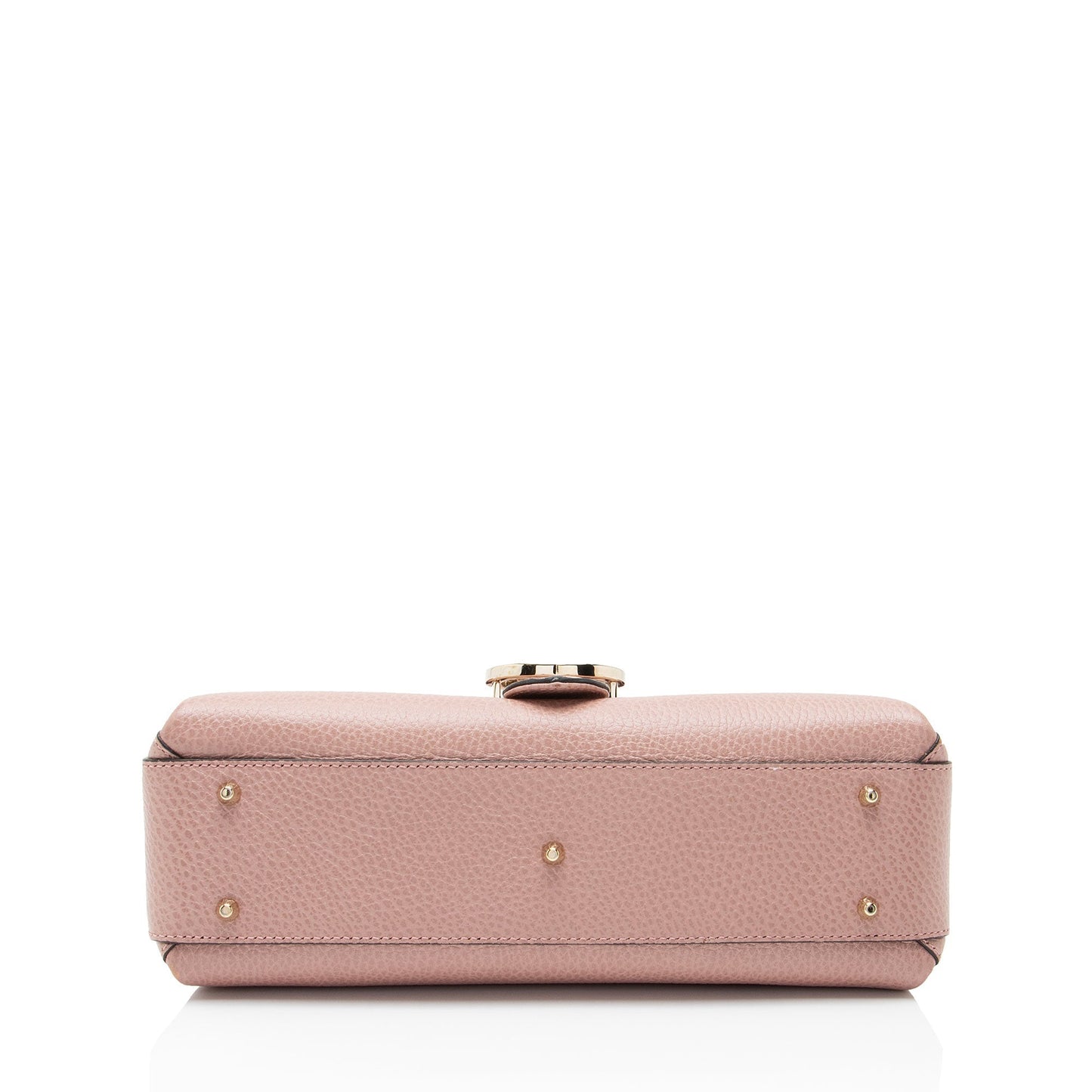 Gucci Leather Interlocking G Small Top Handle