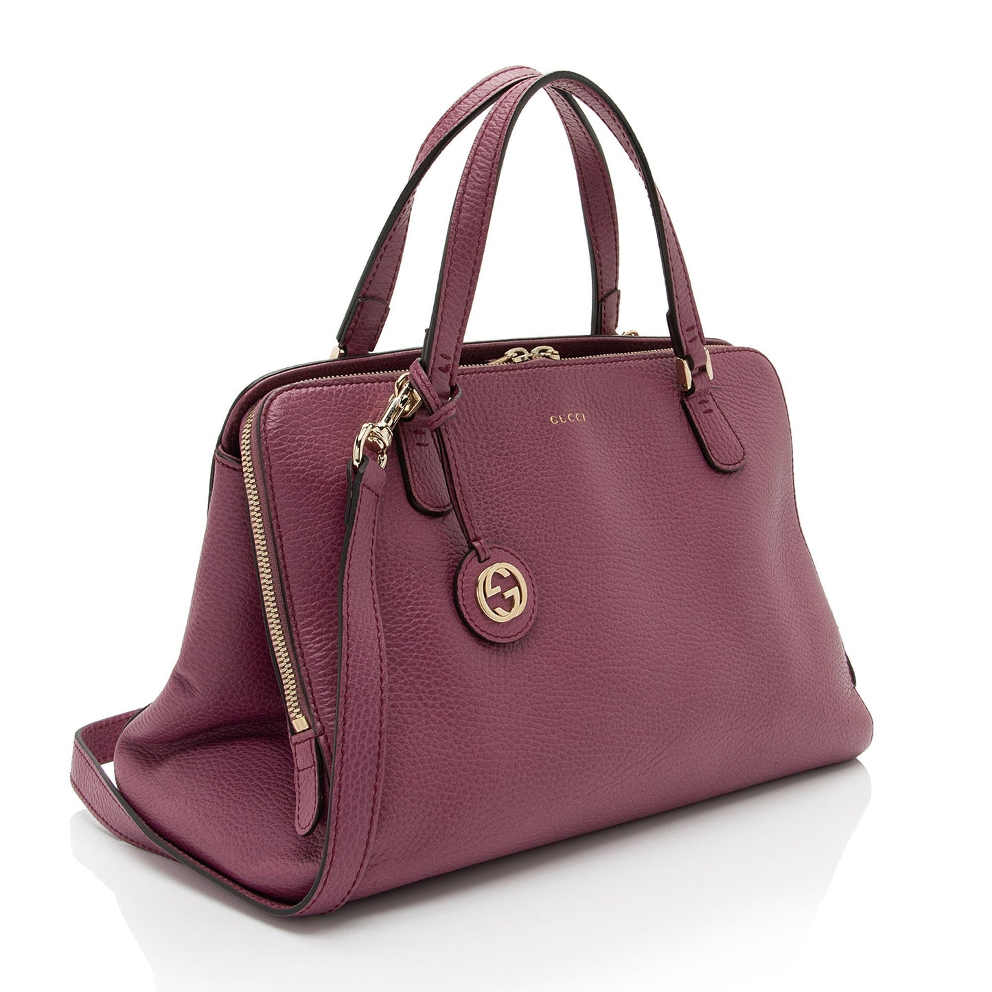 Gucci Leather Dollar Satchel