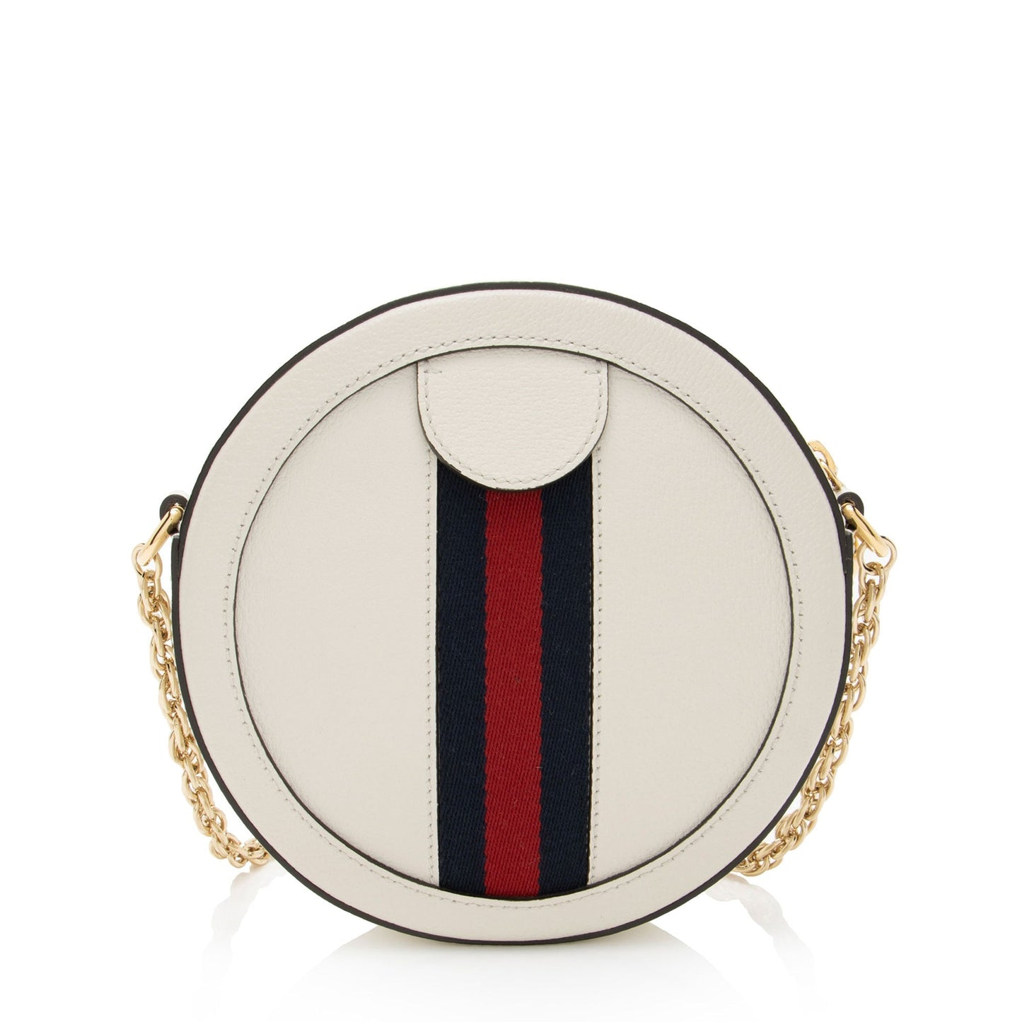 Gucci Leather Ophidia Round Mini Shoulder Bag