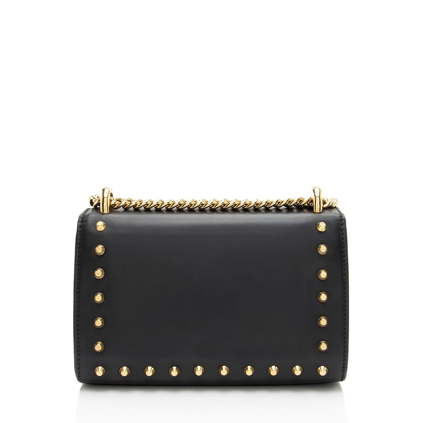 Gucci Leather Pearl Stud Padlock Small Shoulder Bag