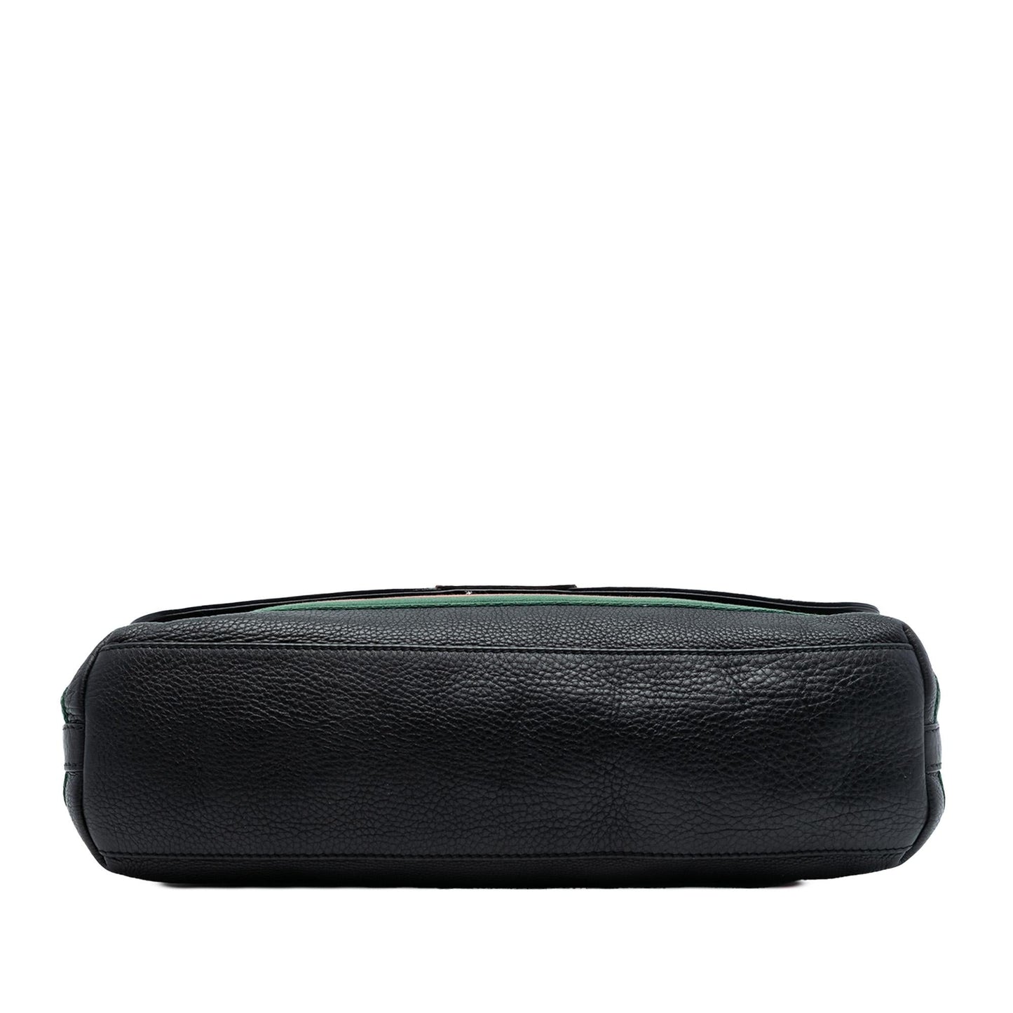 Gucci Leather Web Messenger Bag