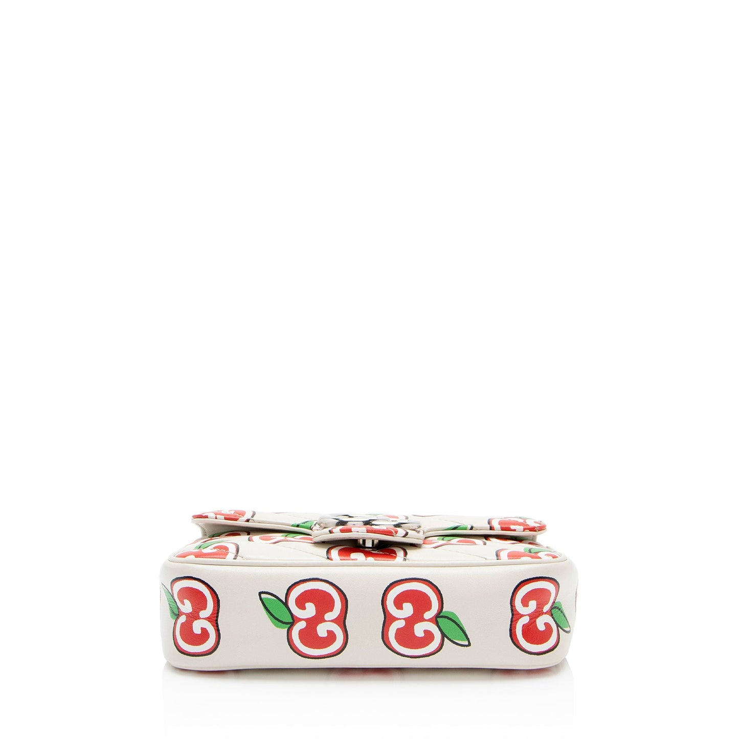 Gucci Matelasse Leather Apple GG Marmont Mini Flap Bag