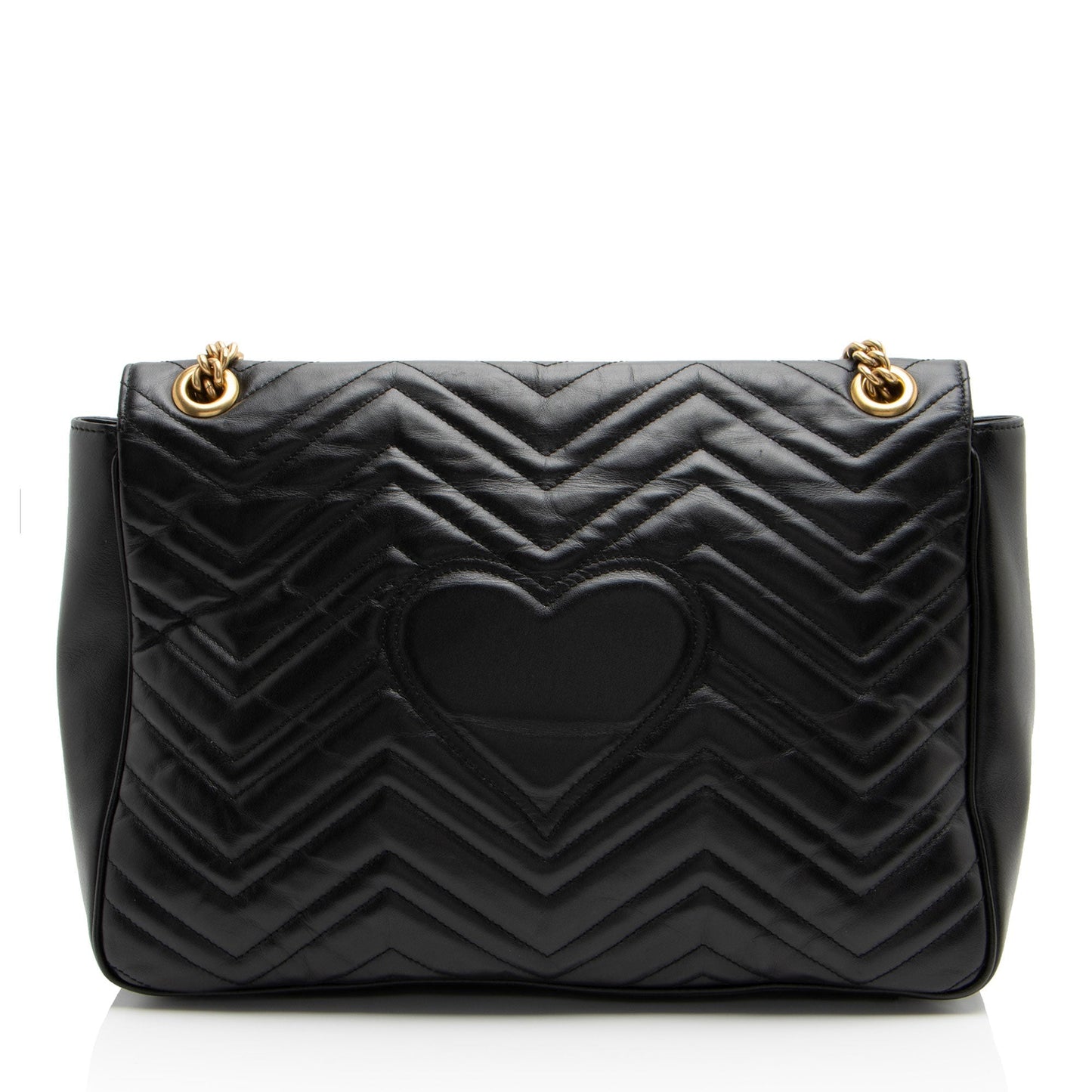Gucci Matelasse Leather GG Marmont Large Flap Bag