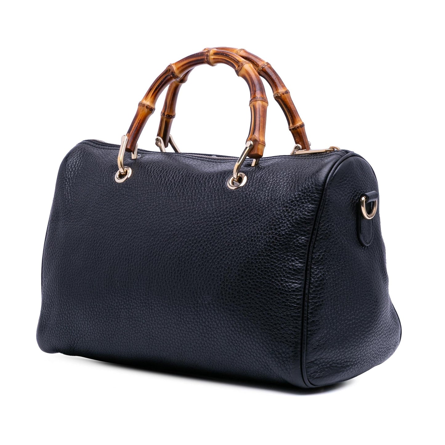 Gucci Medium Calfskin Bamboo Shopper Boston Bag