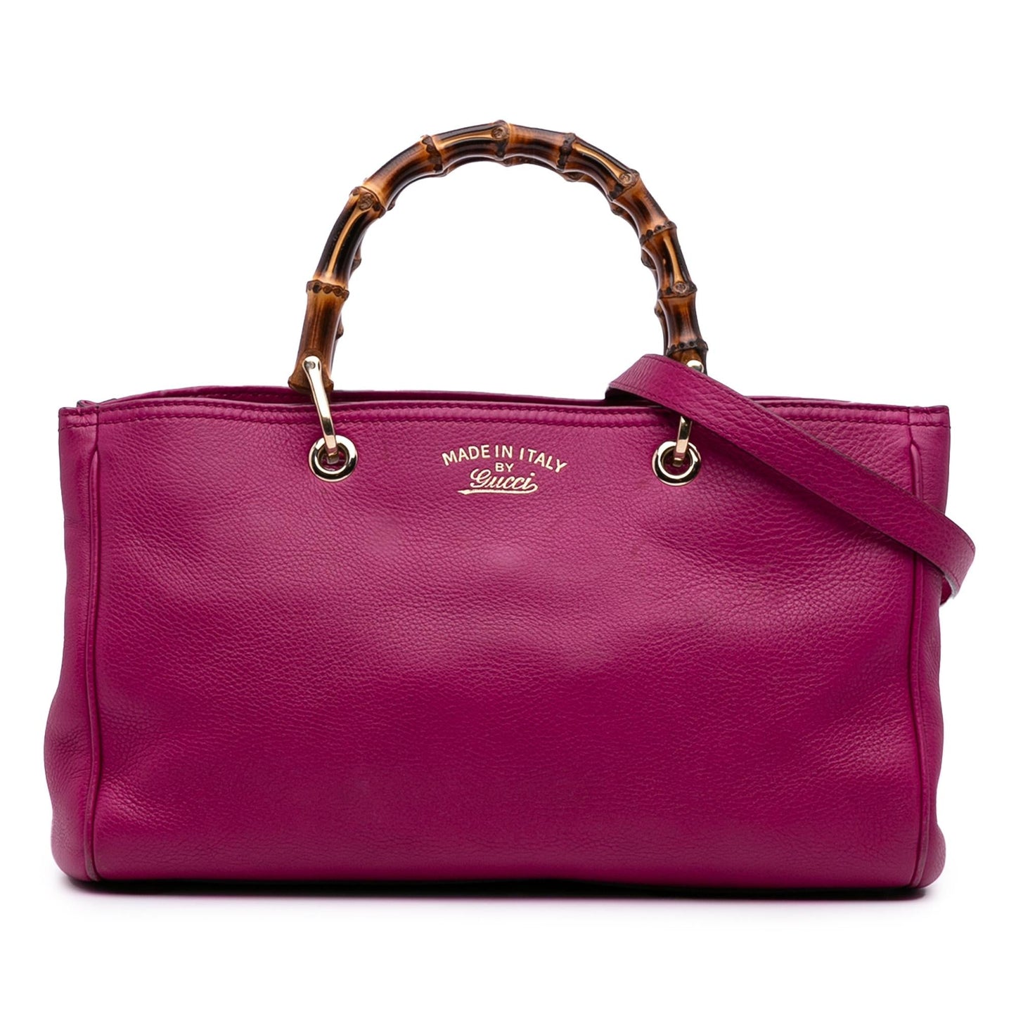 Gucci Medium Calfskin Bamboo Shopper Satchel