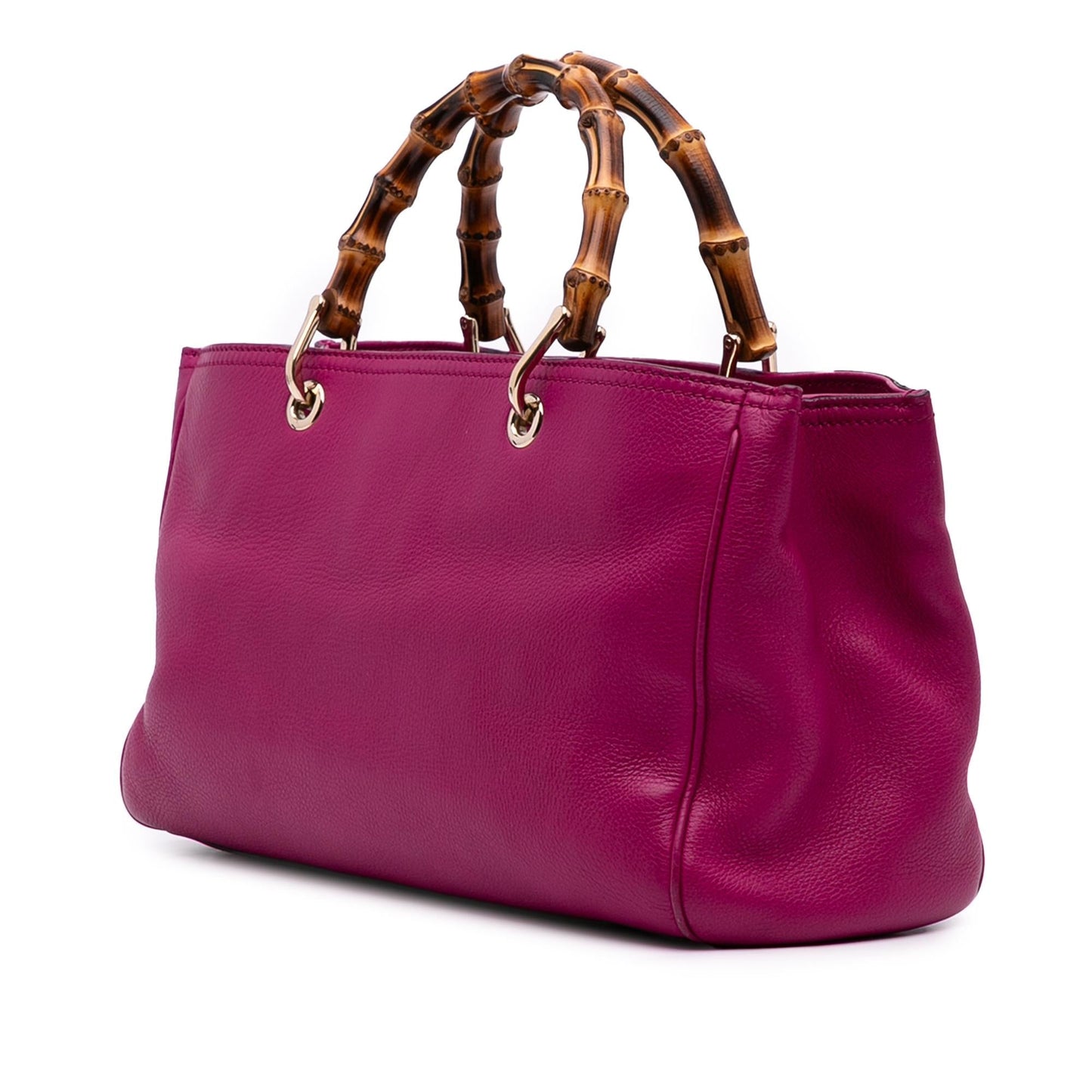 Gucci Medium Calfskin Bamboo Shopper Satchel