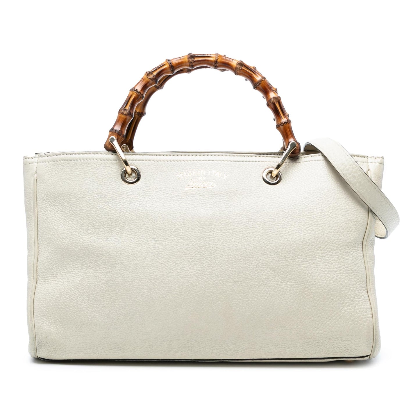 Gucci Medium Calfskin Bamboo Shopper Satchel