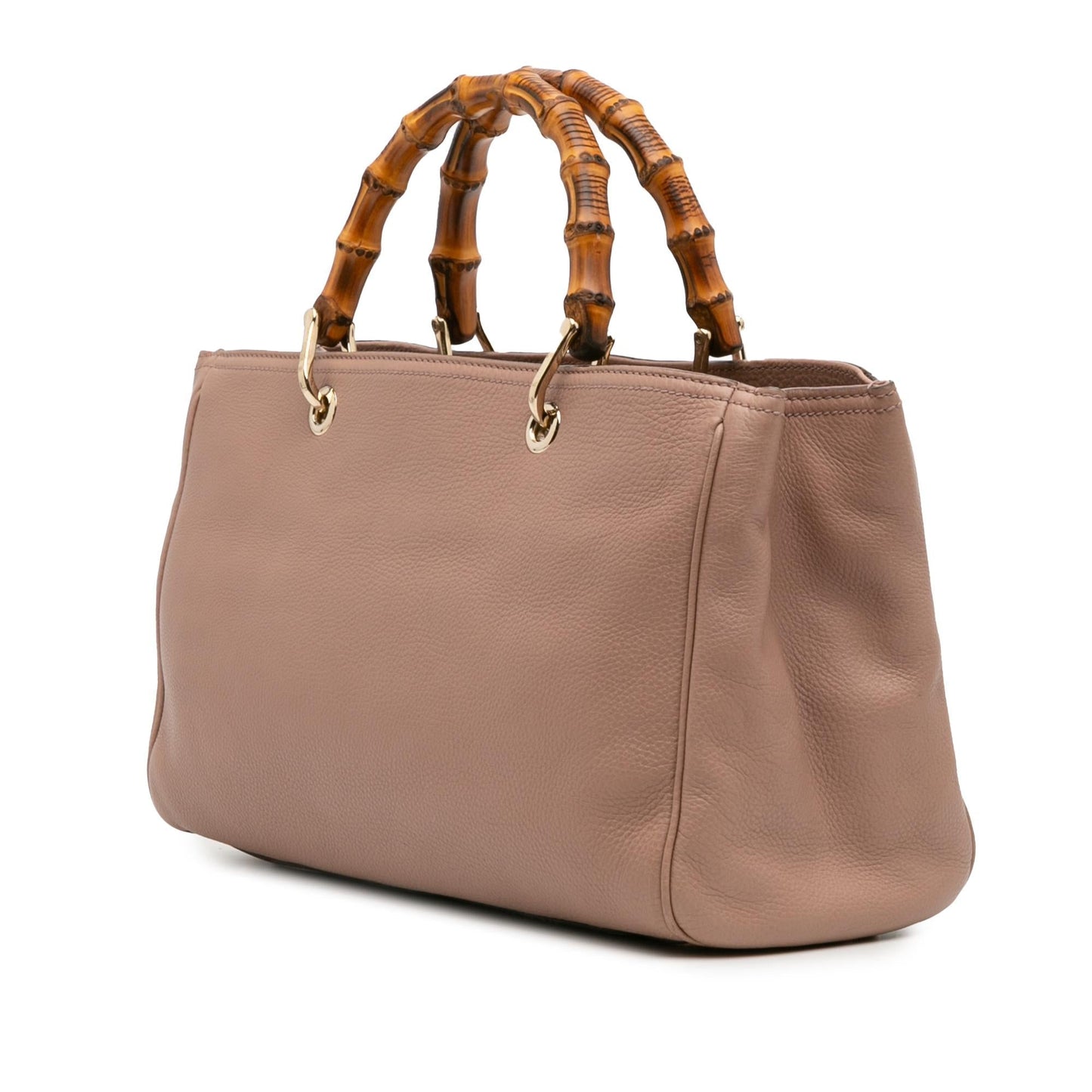 Gucci Medium Calfskin Bamboo Shopper Satchel