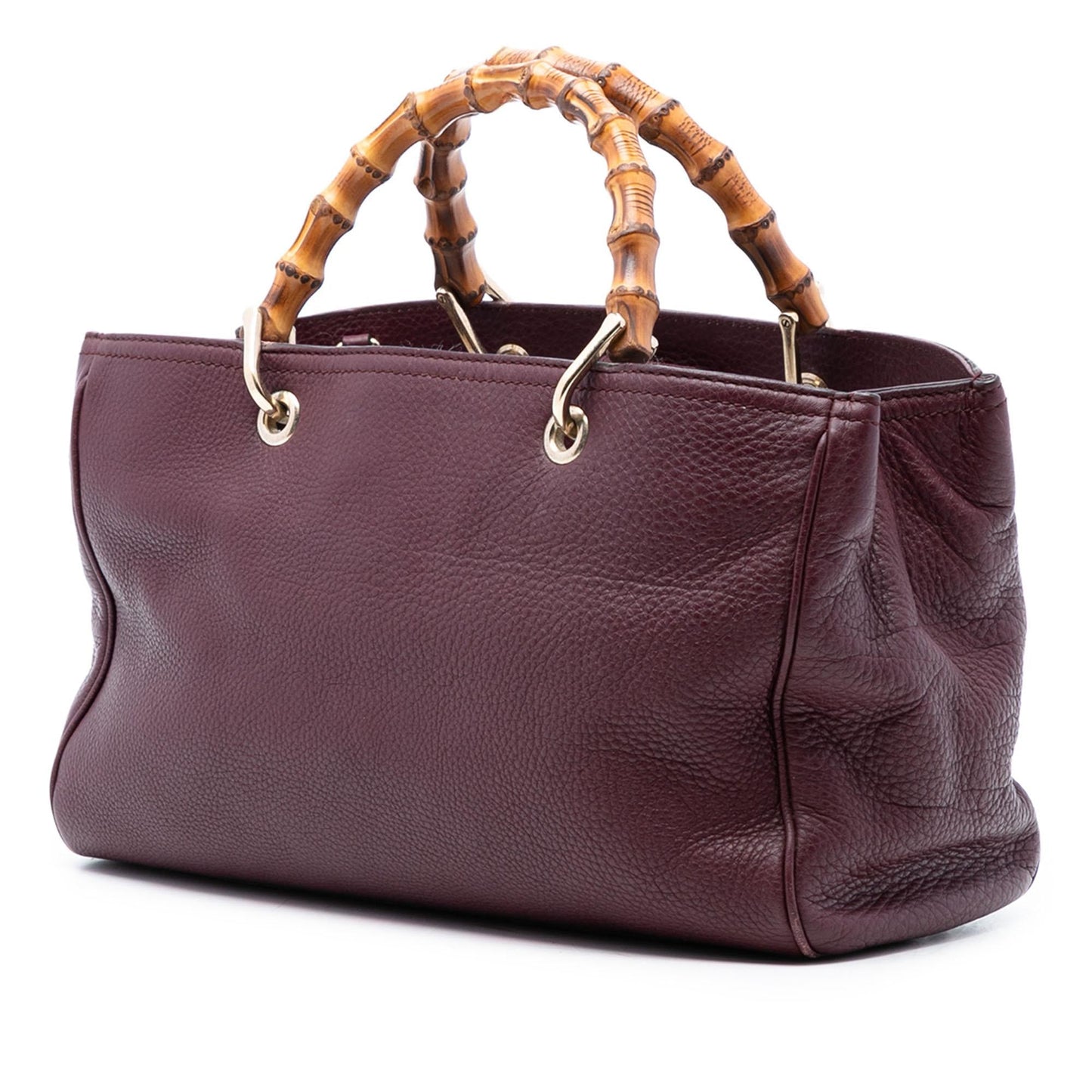 Gucci Medium Calfskin Bamboo Shopper Satchel