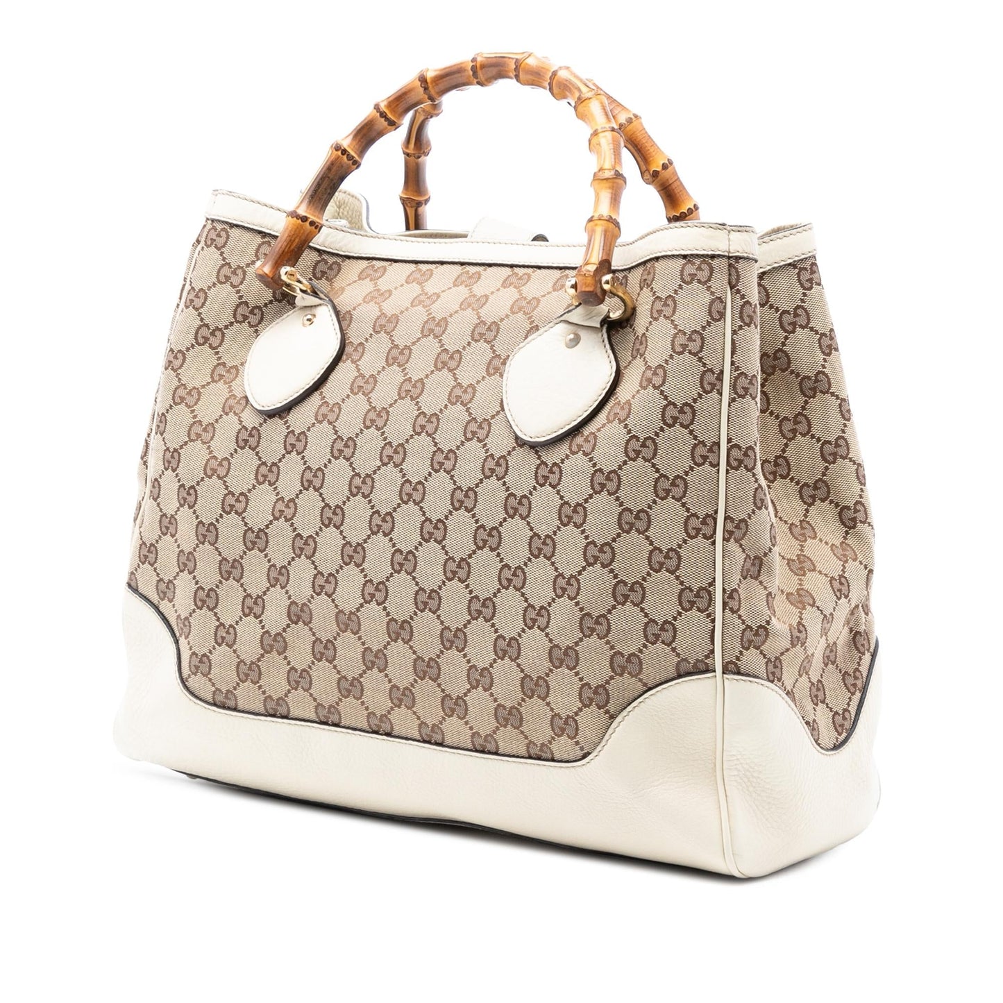 Gucci Medium GG Canvas Bamboo Diana Tote