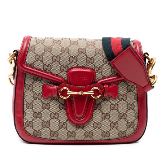 Gucci Medium GG Canvas Web Crossbody