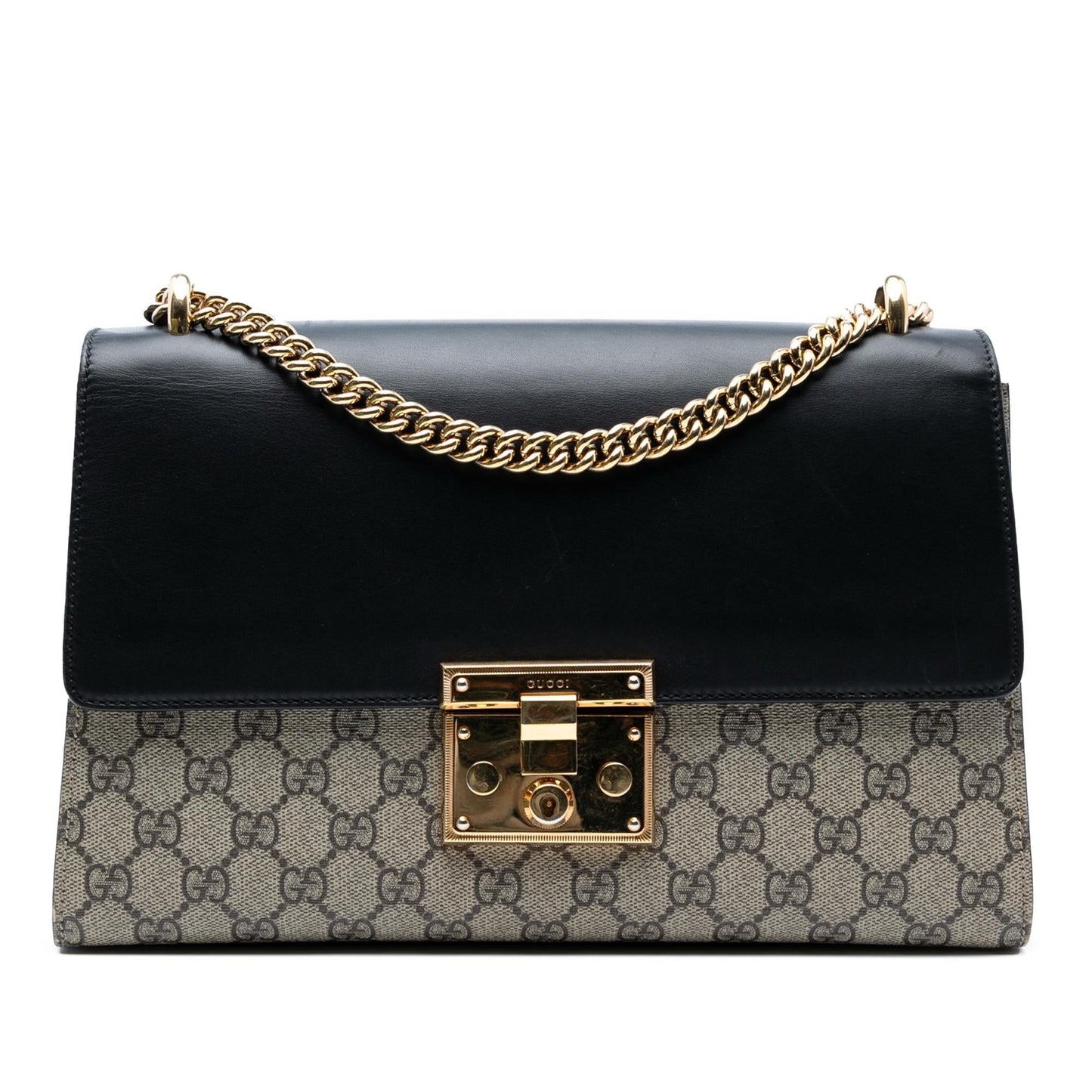 Gucci Medium GG Supreme Padlock Shoulder Bag