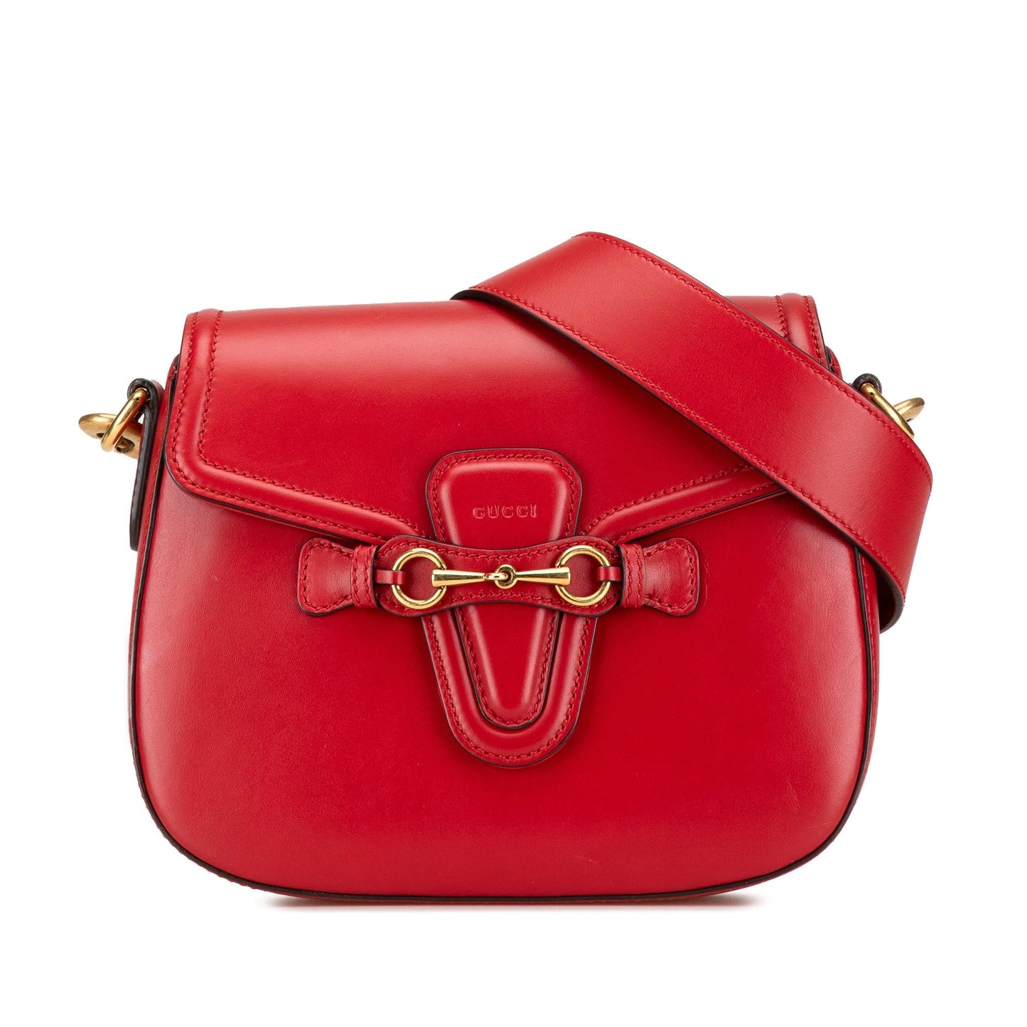 Gucci Medium Leather Web Crossbody
