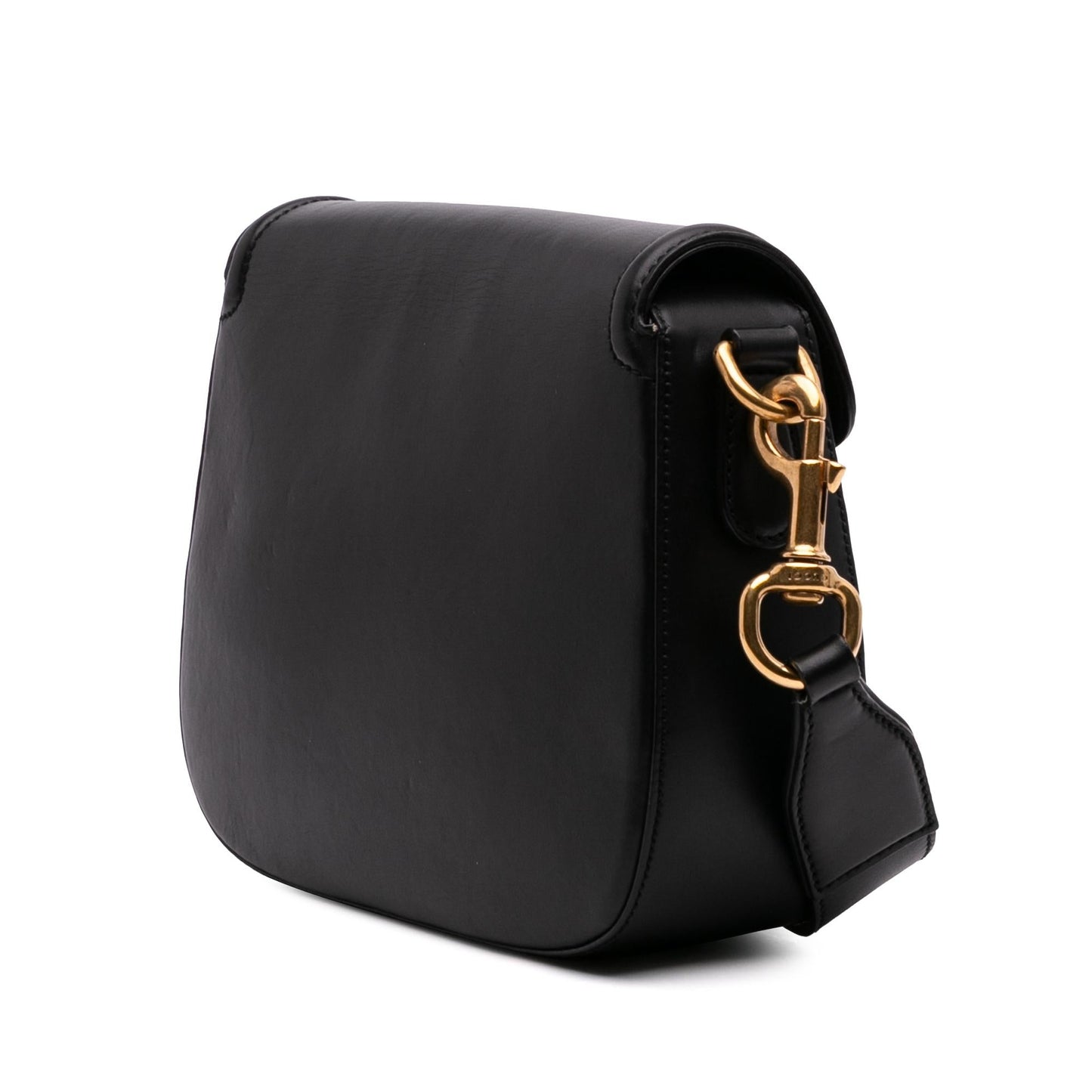 Gucci Medium Leather Web Crossbody