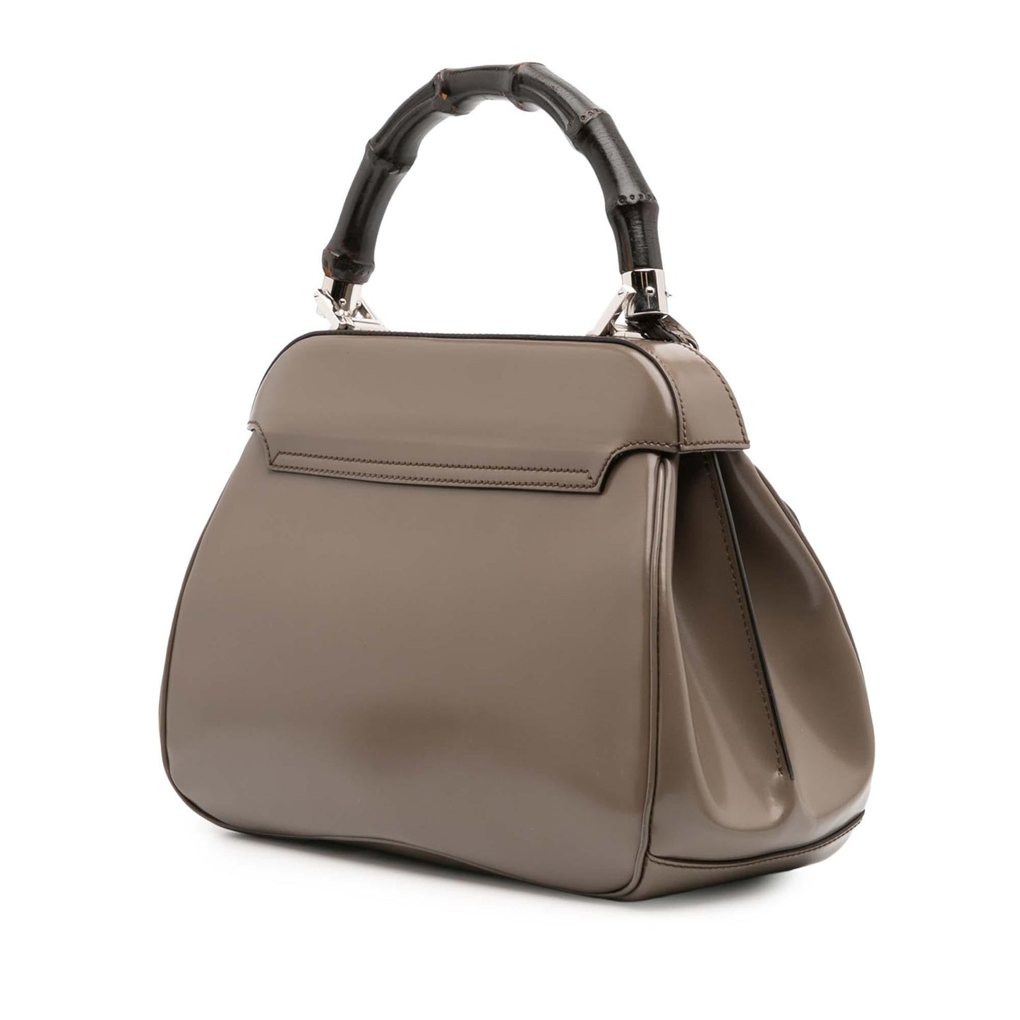 Gucci Medium Smooth Calfskin Bamboo Lock Handbag