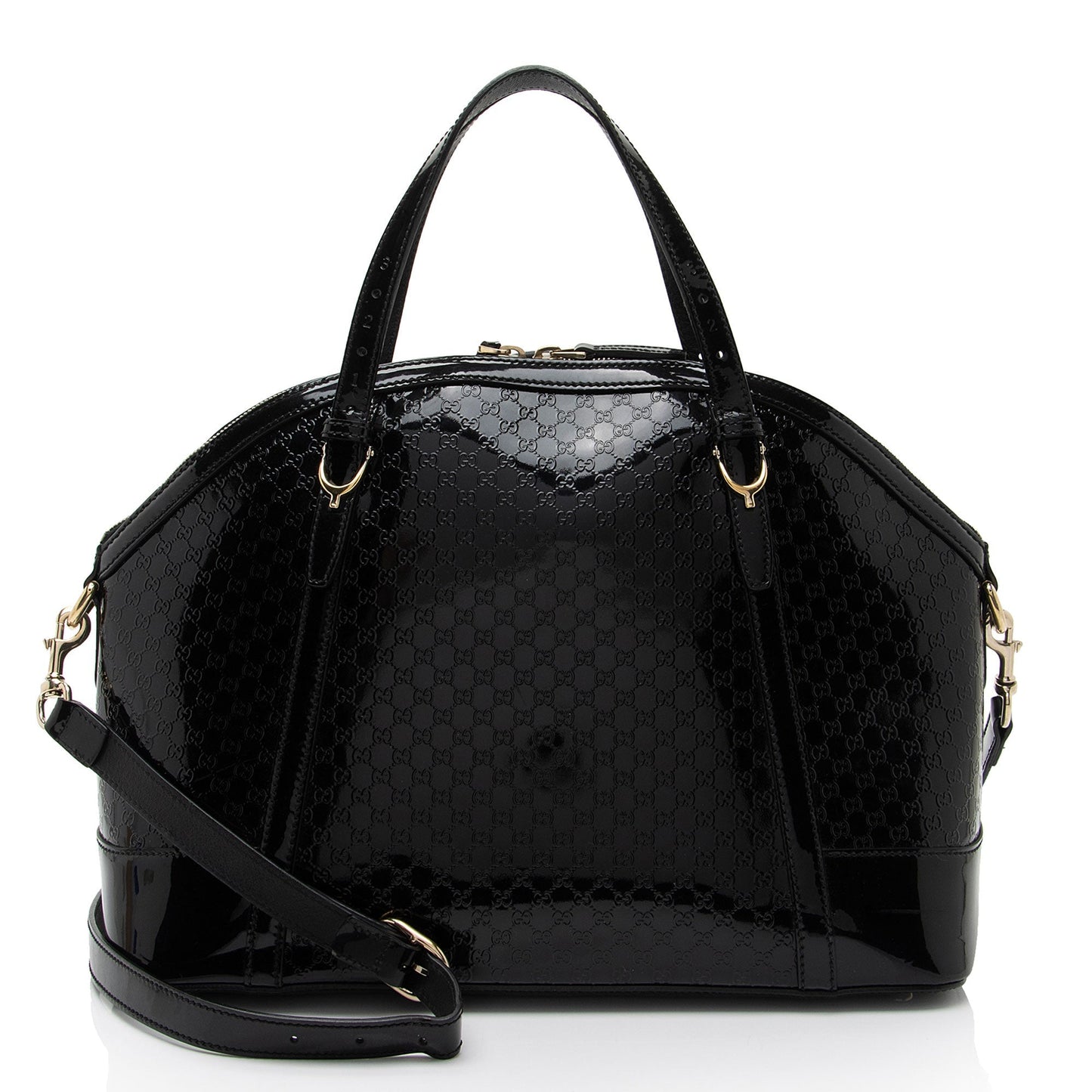 Gucci Microguccissima Patent Leather Nice Satchel (SHF-pCYqKU)