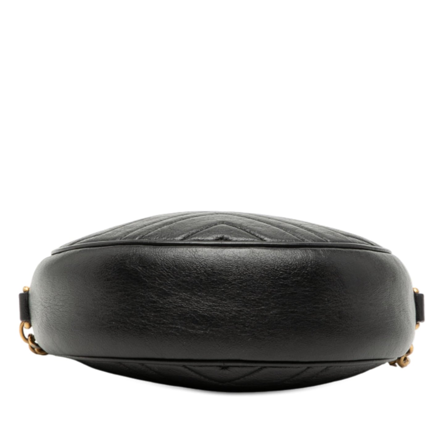 Gucci Mini GG Marmont Matelasse Leather Round Crossbody