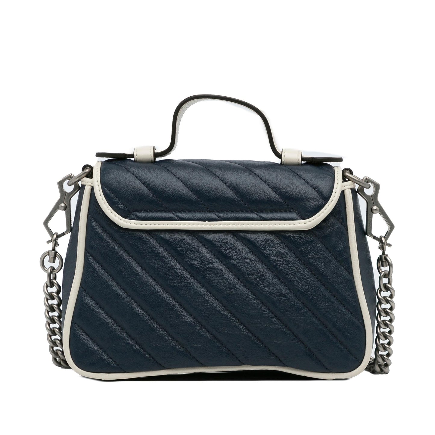 Gucci Mini GG Marmont Torchon Top Handle Bag (SHG-iT64DF)