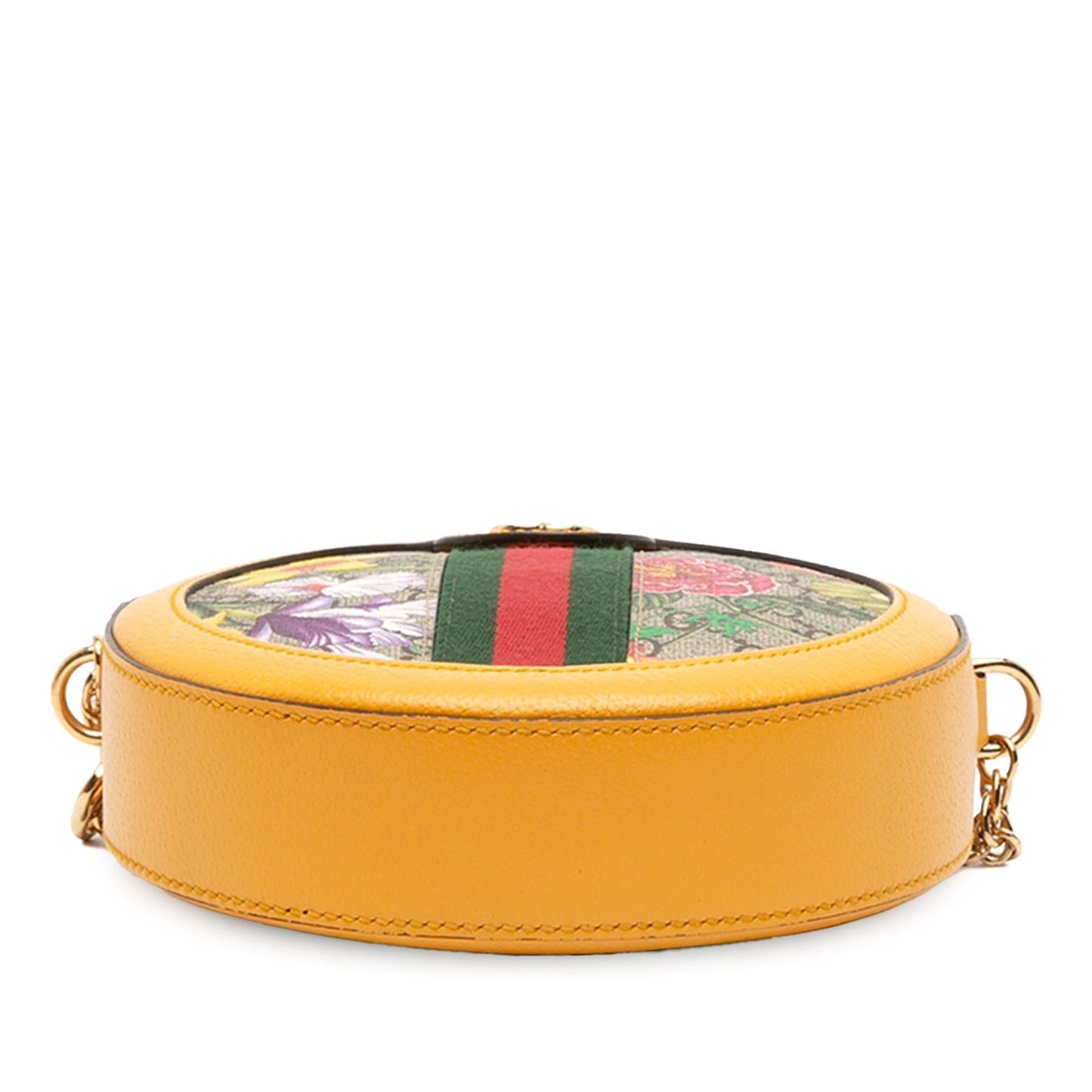 Gucci Mini GG Supreme Flora Ophidia Round Crossbody