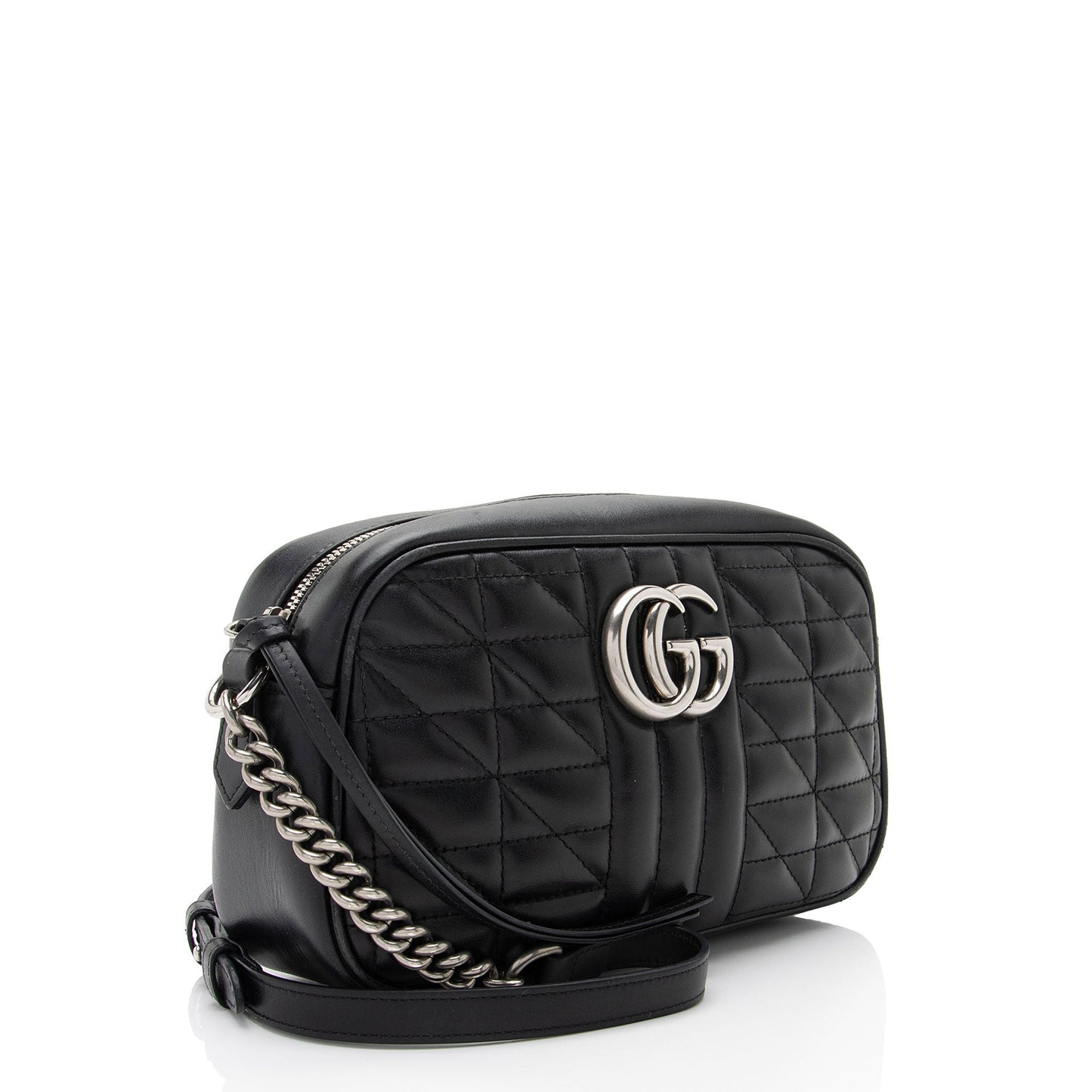 Gucci Mixed Matelasse Leather GG Marmont Aria Small Shoulder Bag