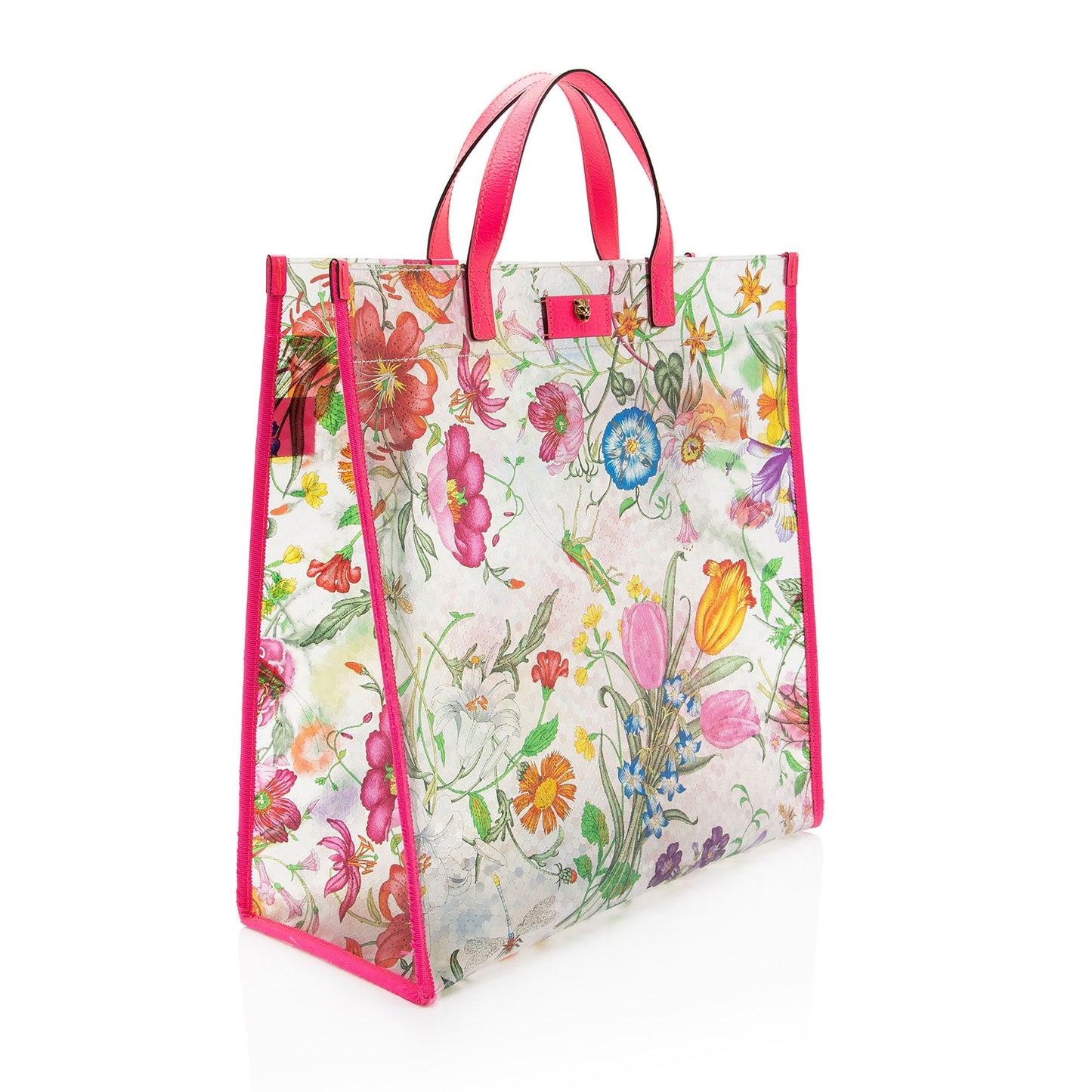 Gucci PVC Leather Flora Tote - FINAL