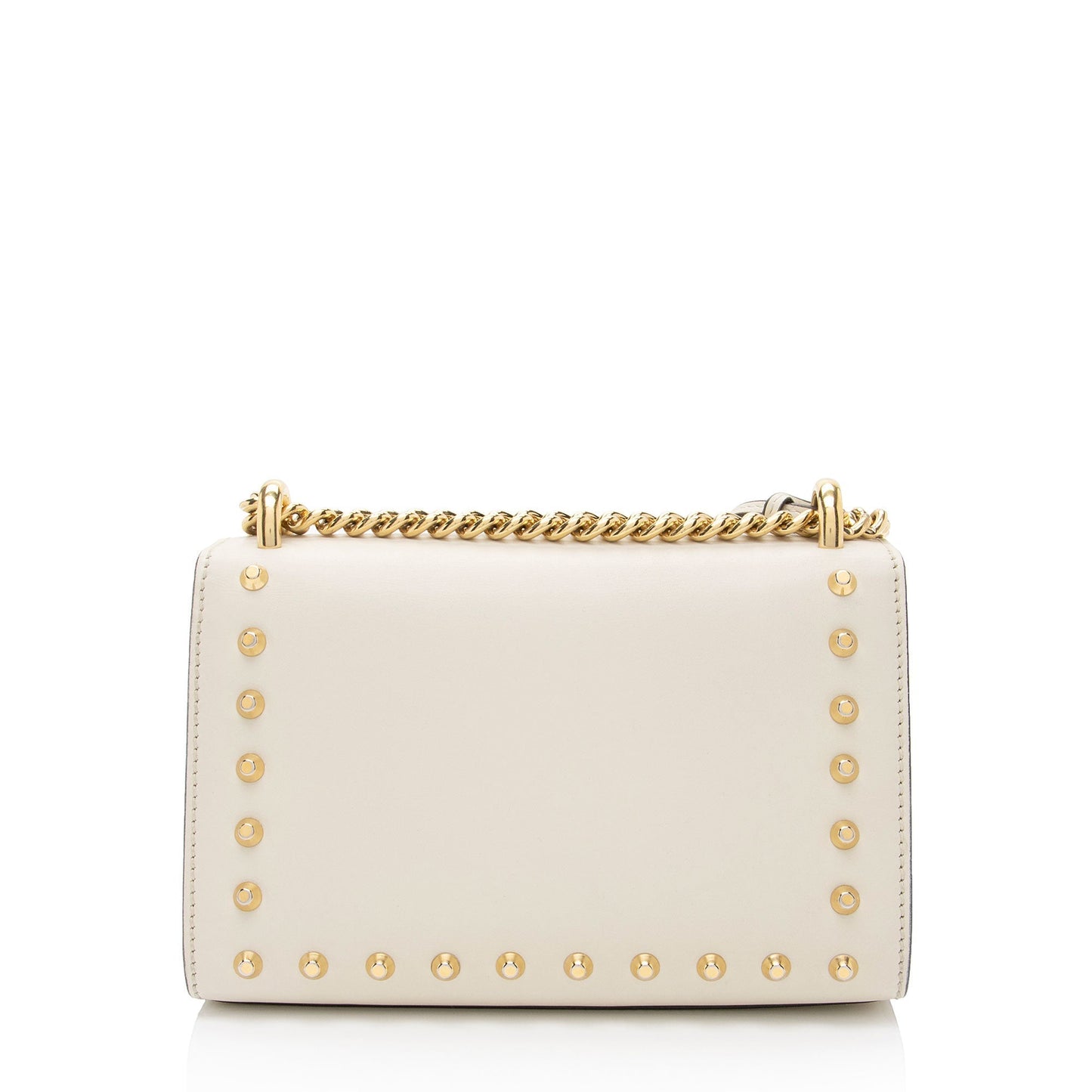 Gucci Pearl Embellished Leather Padlock Small Shoulder Bag (SHF-2JmpQy)