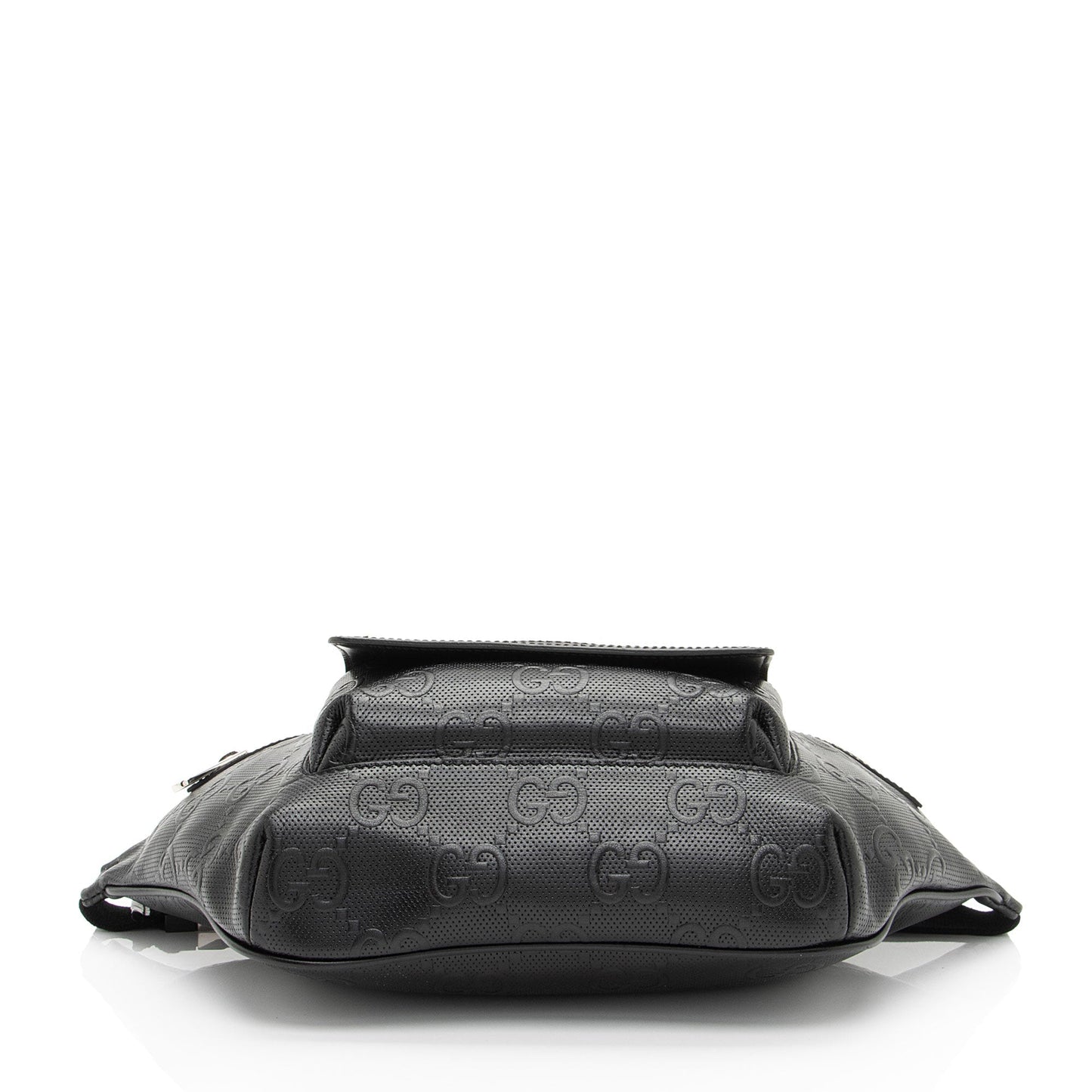 Gucci Perforated Embossed Leather GG Pocket Belt Bag (SHF-TJNqCI)