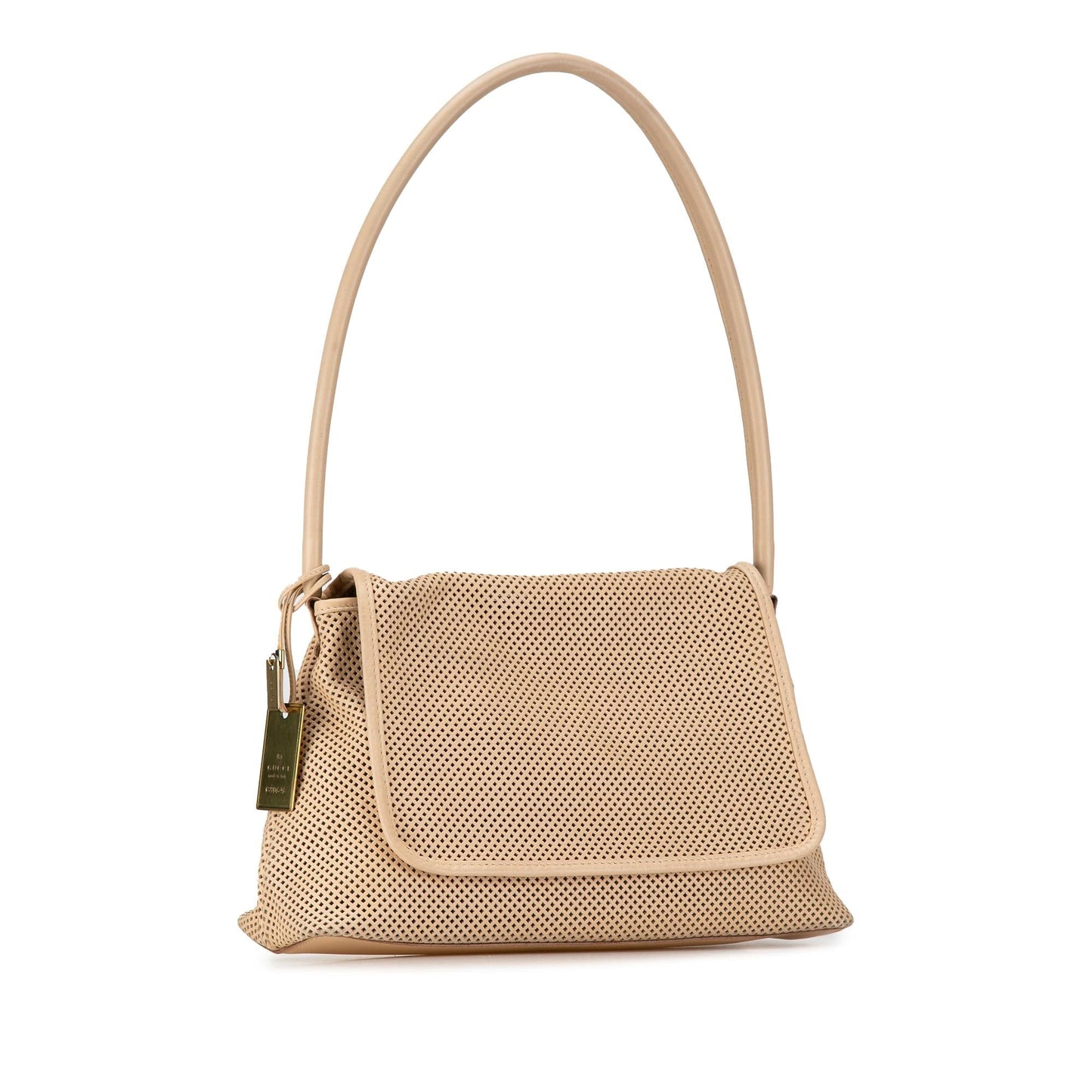Gucci Perforated Leather Shoulder Bag (SHG-lPr0aq)