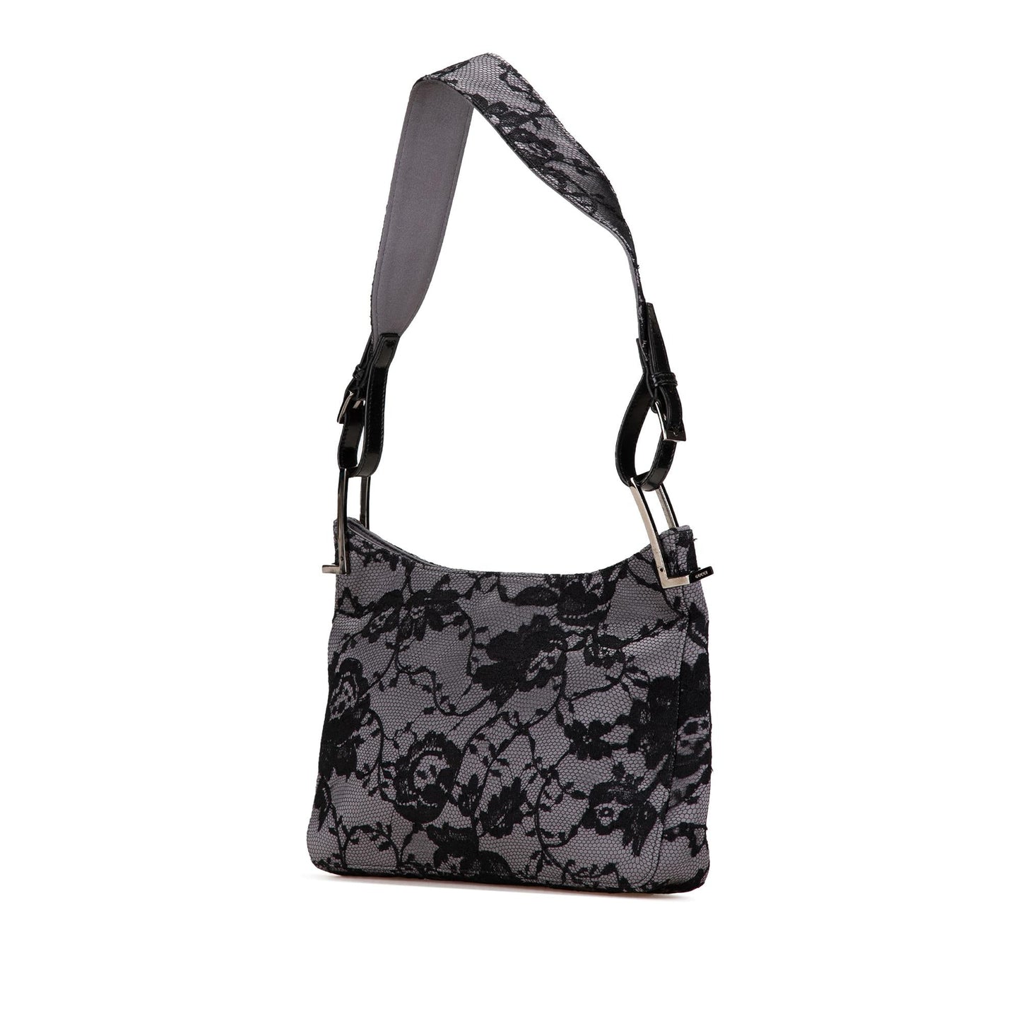Gucci Satin Floral Lace Shoulder Bag