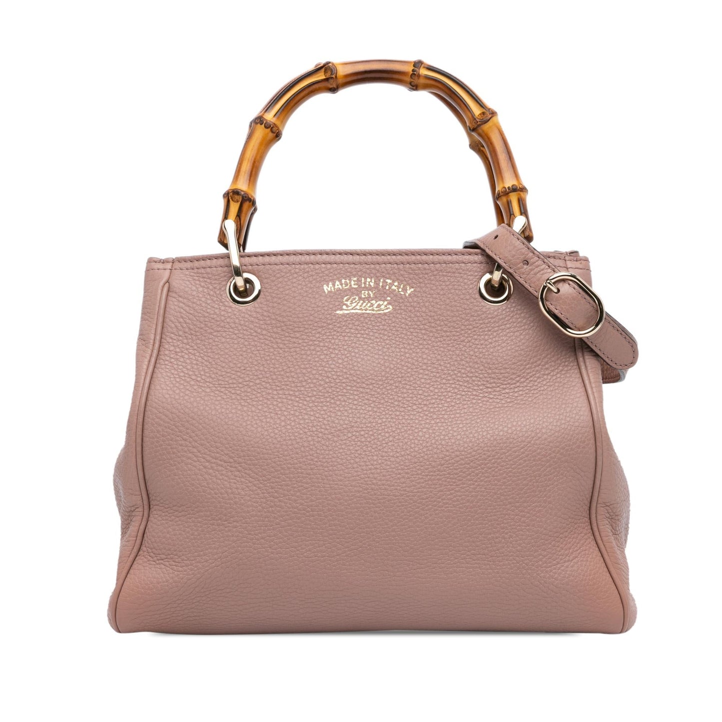 Gucci Small Calfskin Bamboo Shopper Satchel (SHG-4FXiMK)