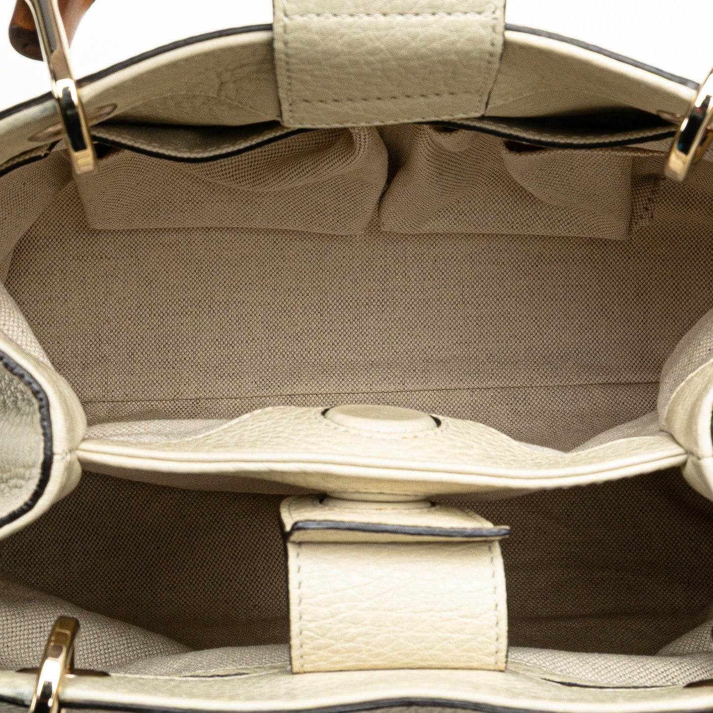 Gucci Small Calfskin Bamboo Shopper Satchel