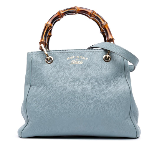 Gucci Small Calfskin Bamboo Shopper Satchel