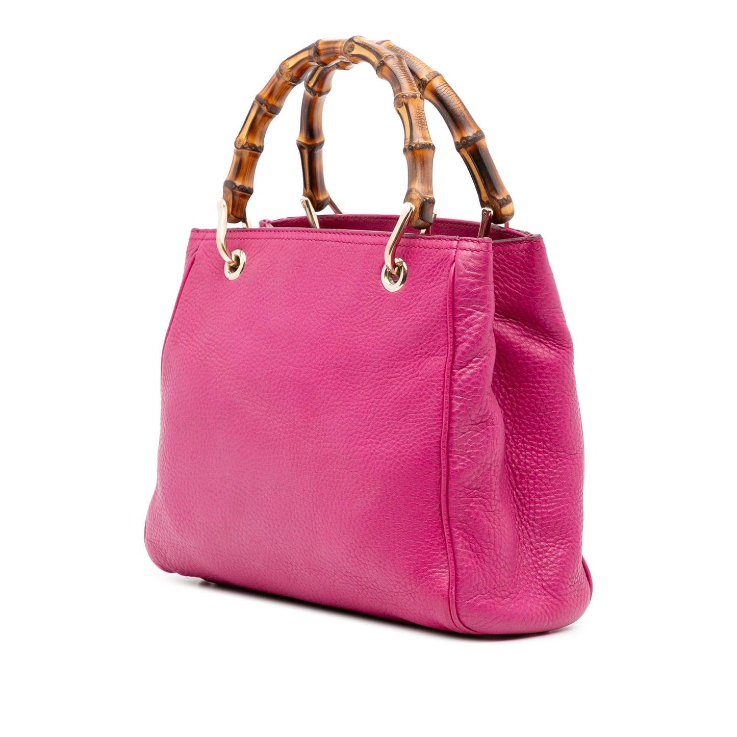 Gucci Small Calfskin Bamboo Shopper Satchel