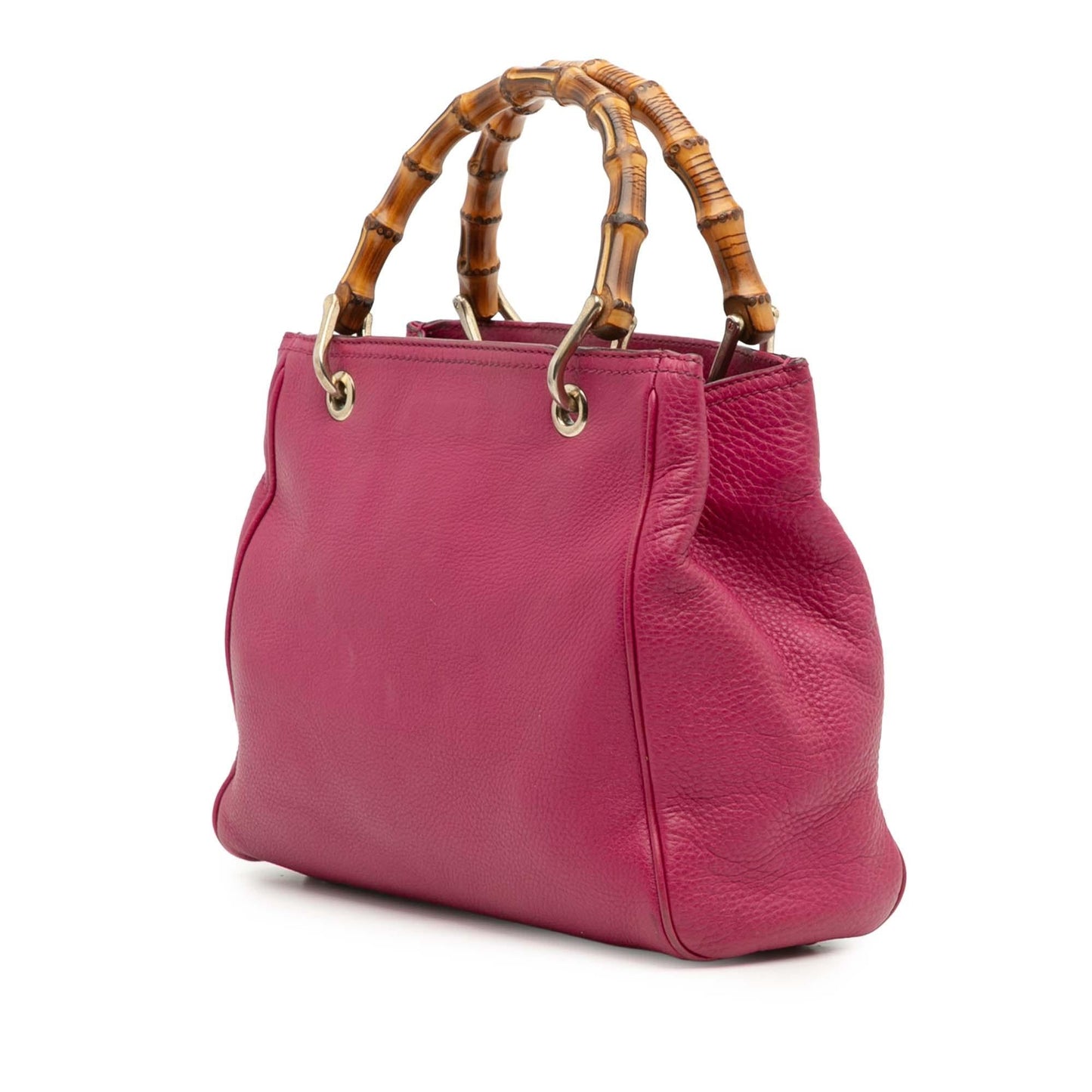 Gucci Small Calfskin Bamboo Shopper Satchel