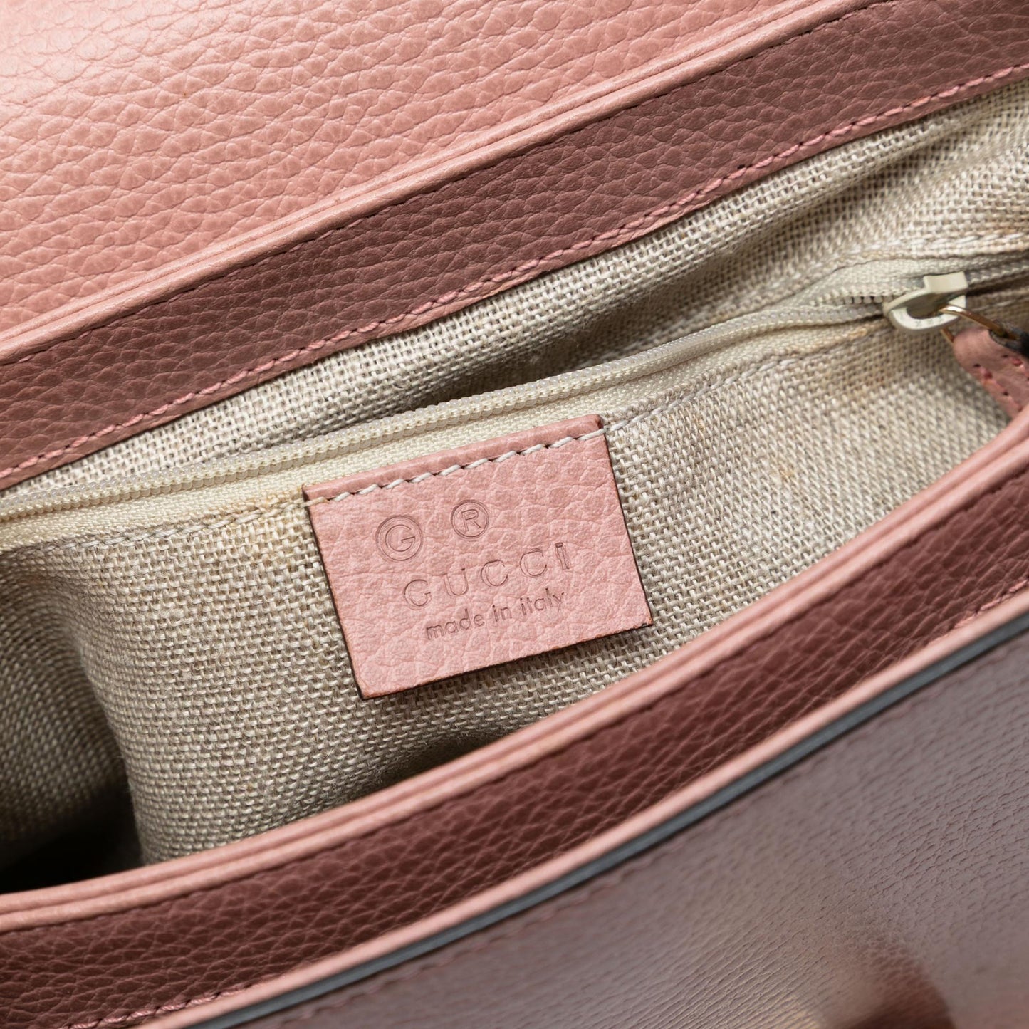 Gucci Small Dollar Calfskin Interlocking G Satchel