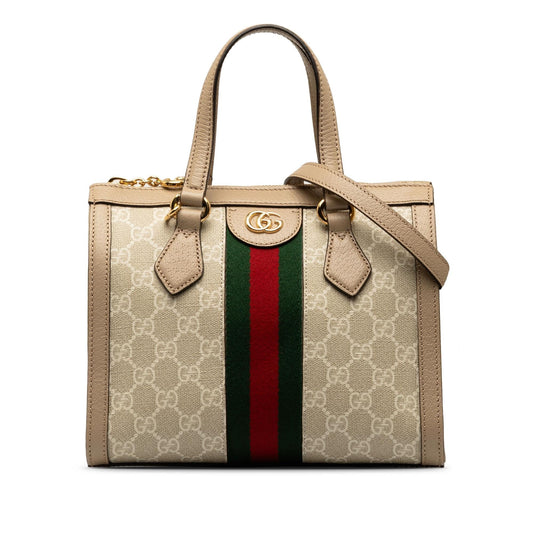 Gucci Small GG Supreme Ophidia Satchel (SHG-gSeSoW)
