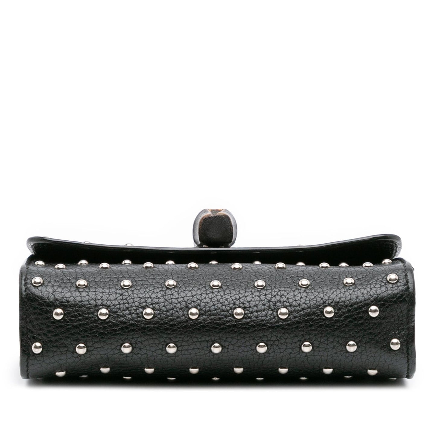 Gucci Small Leather Studded Miss Bamboo Crossbody