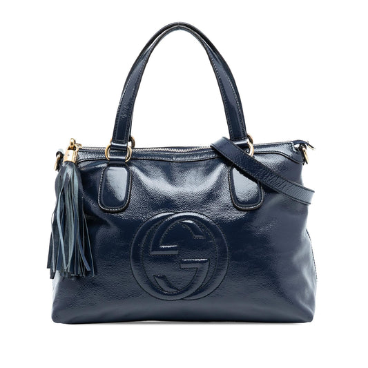 Gucci Small Patent Soho Working Satchel