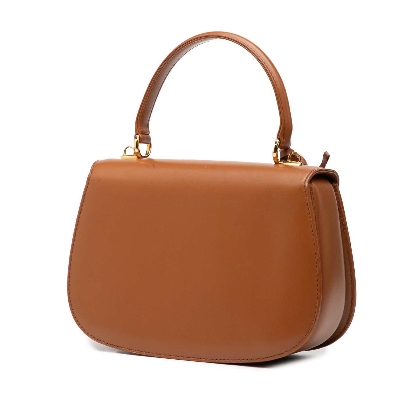 Gucci Smooth Calfskin Lock Satchel