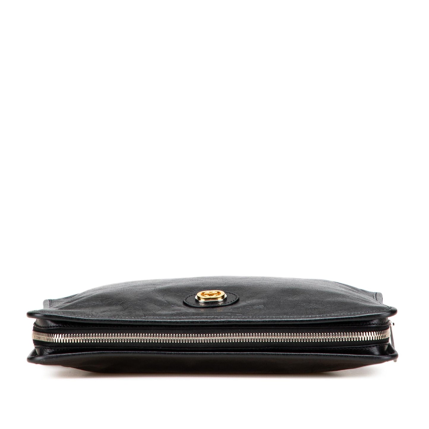Gucci Soft Leather Interlocking G Portfolio Business Bag