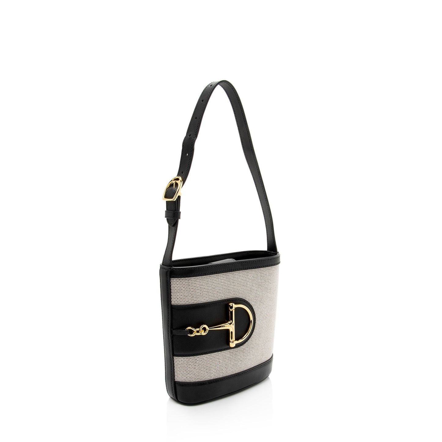 Gucci Toile Leather Gucci 73 Small Bucket Bag