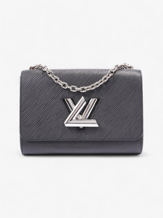 Louis Vuitton Twist Chain Bag Black Leather MM