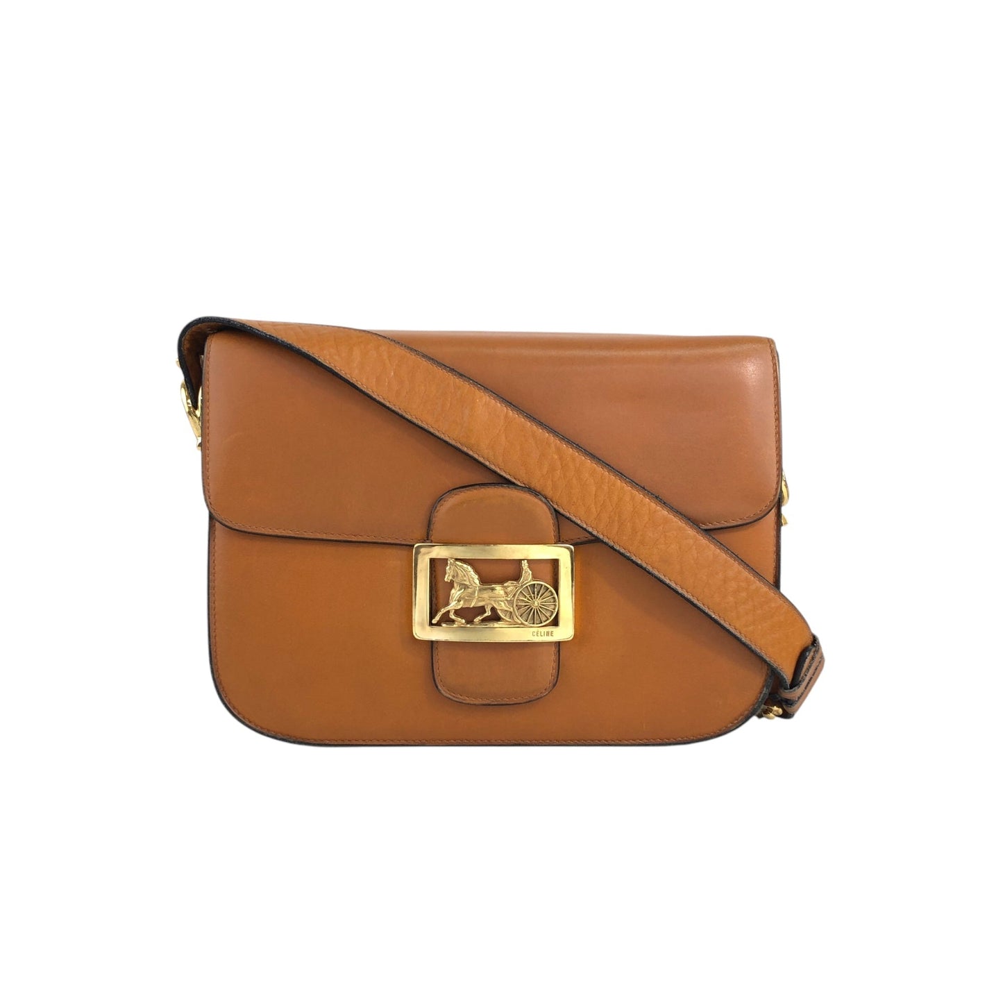 CELINE Horse Carriage Shoulder bag Brown pejihj