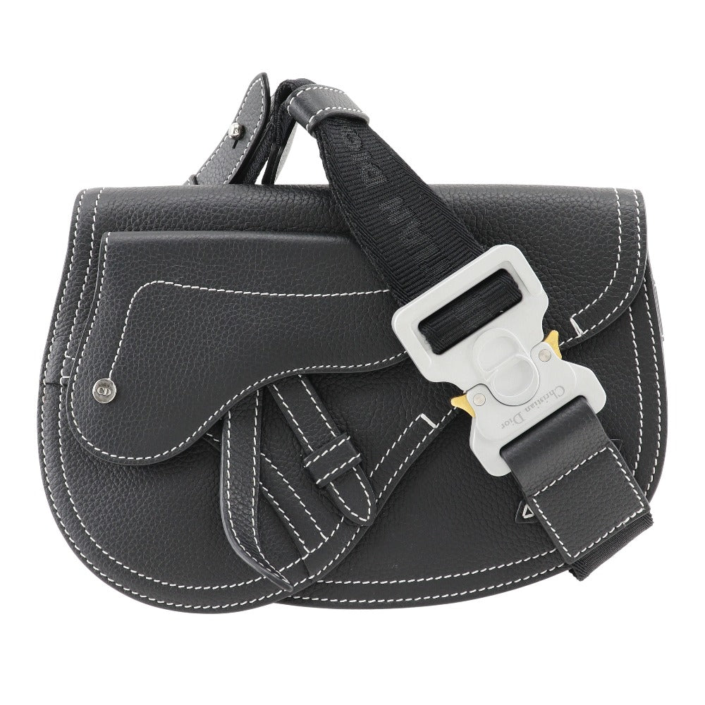 Dior Sling bag Calfskin black saddle mens