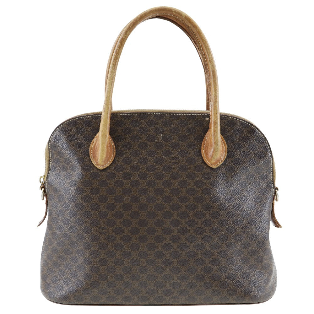 CELINE Handbag PVC Brown Macadam Women