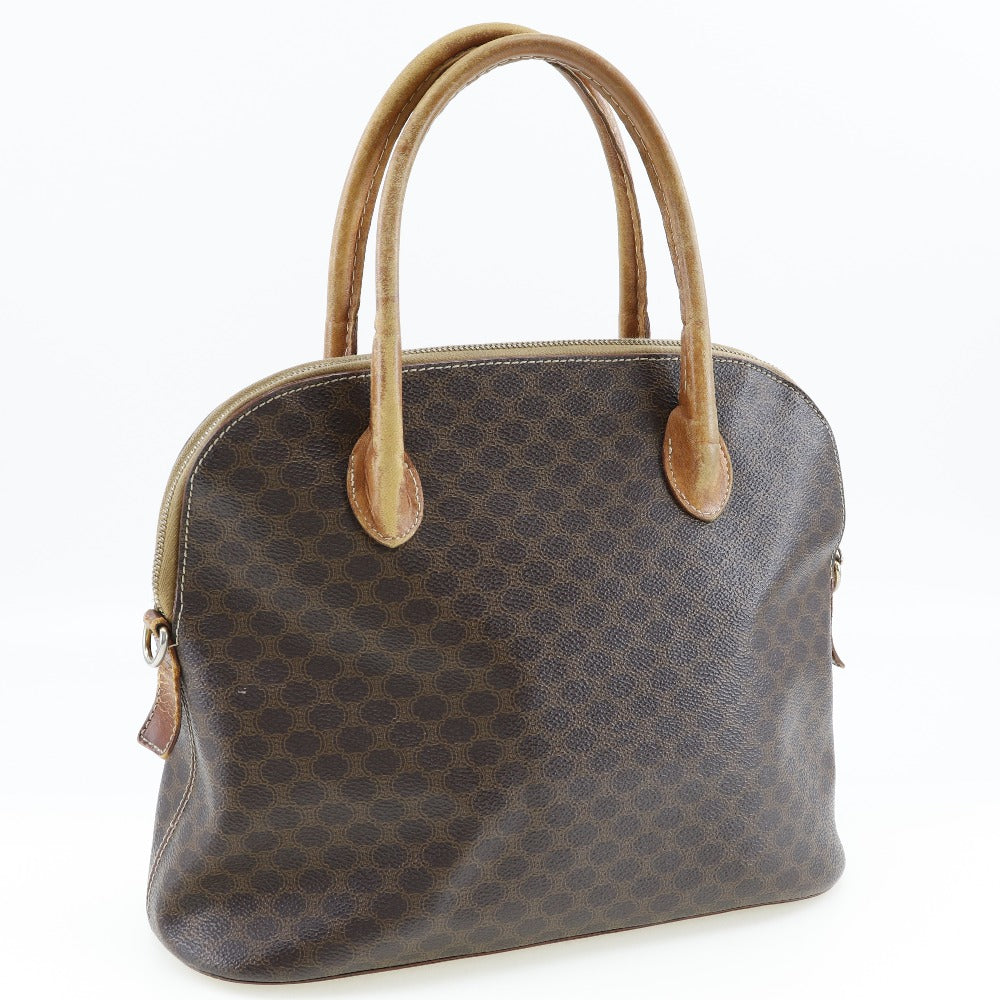 CELINE Handbag PVC Brown Macadam Women
