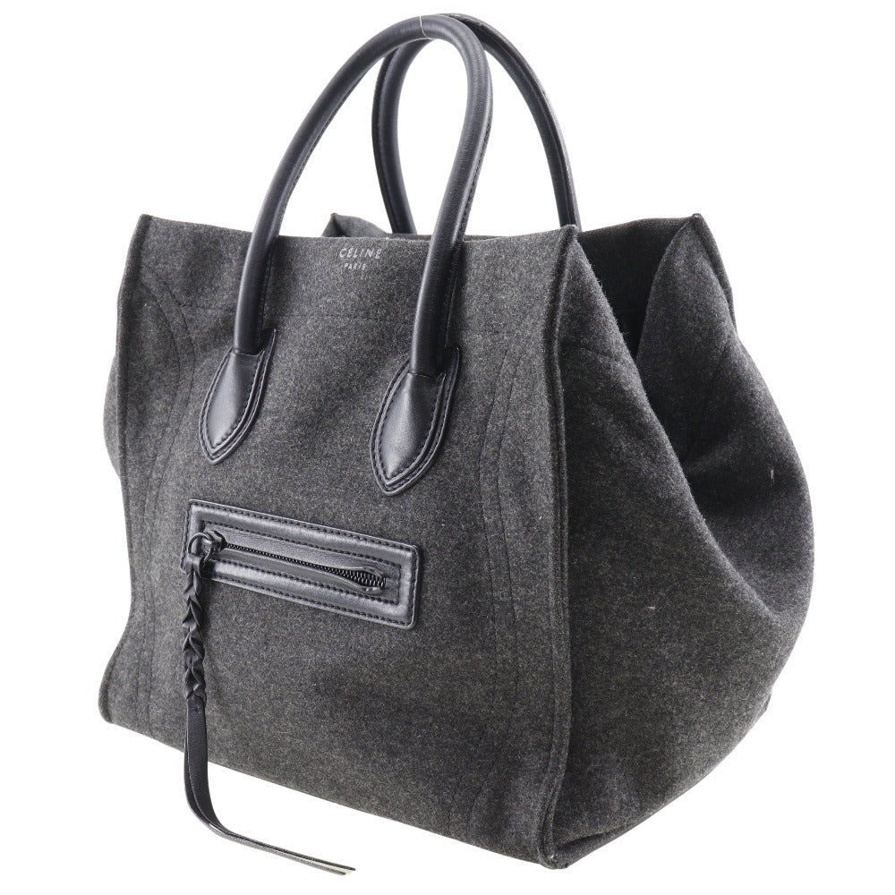 CELINE Tote Bag felt gray Luggage phantom Women